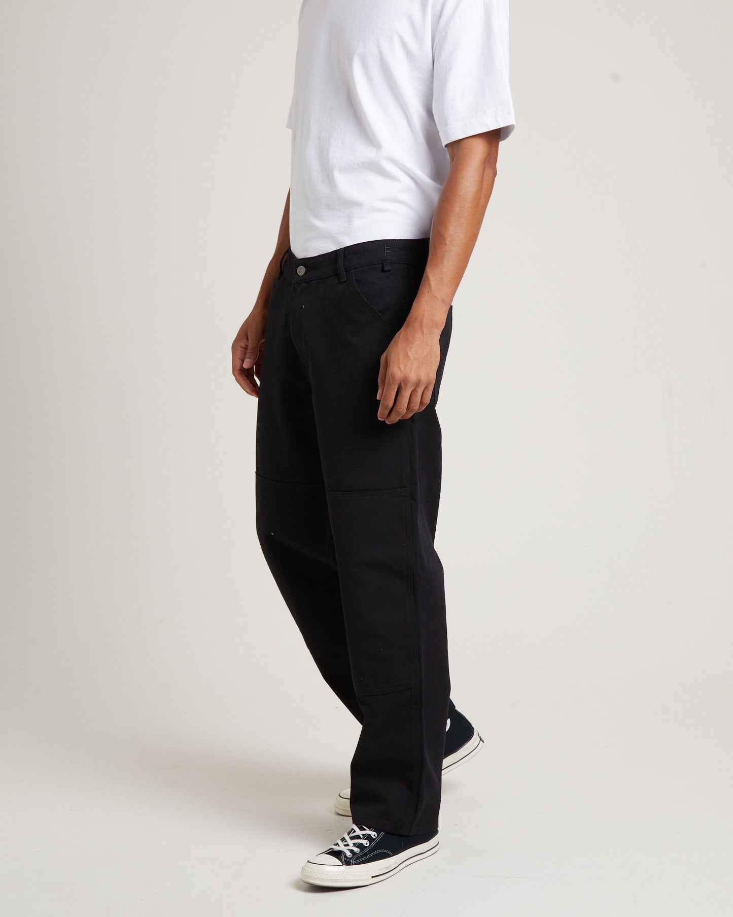 Distend Double Knee Pants in Black