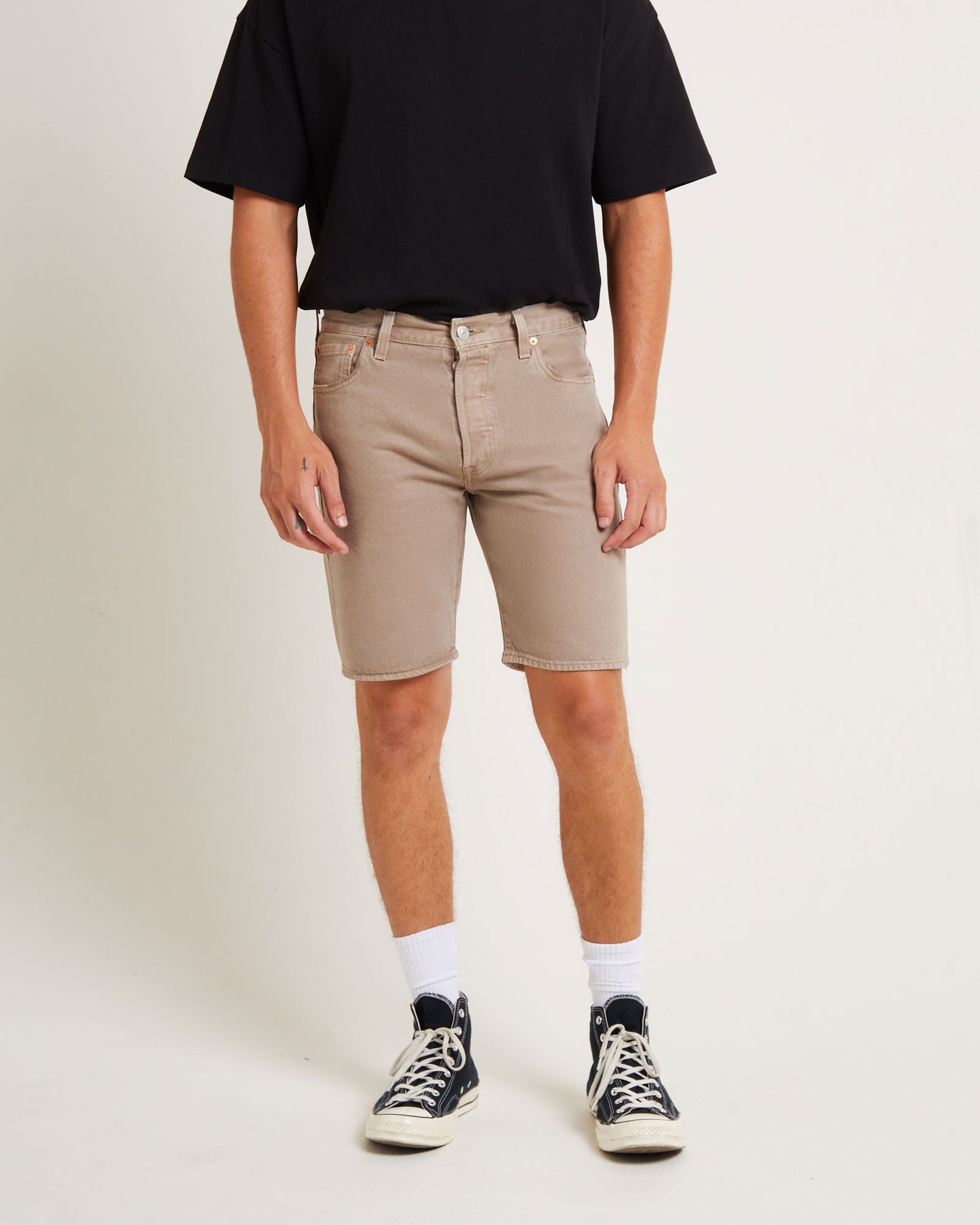 501 Denim Shorts in Beige