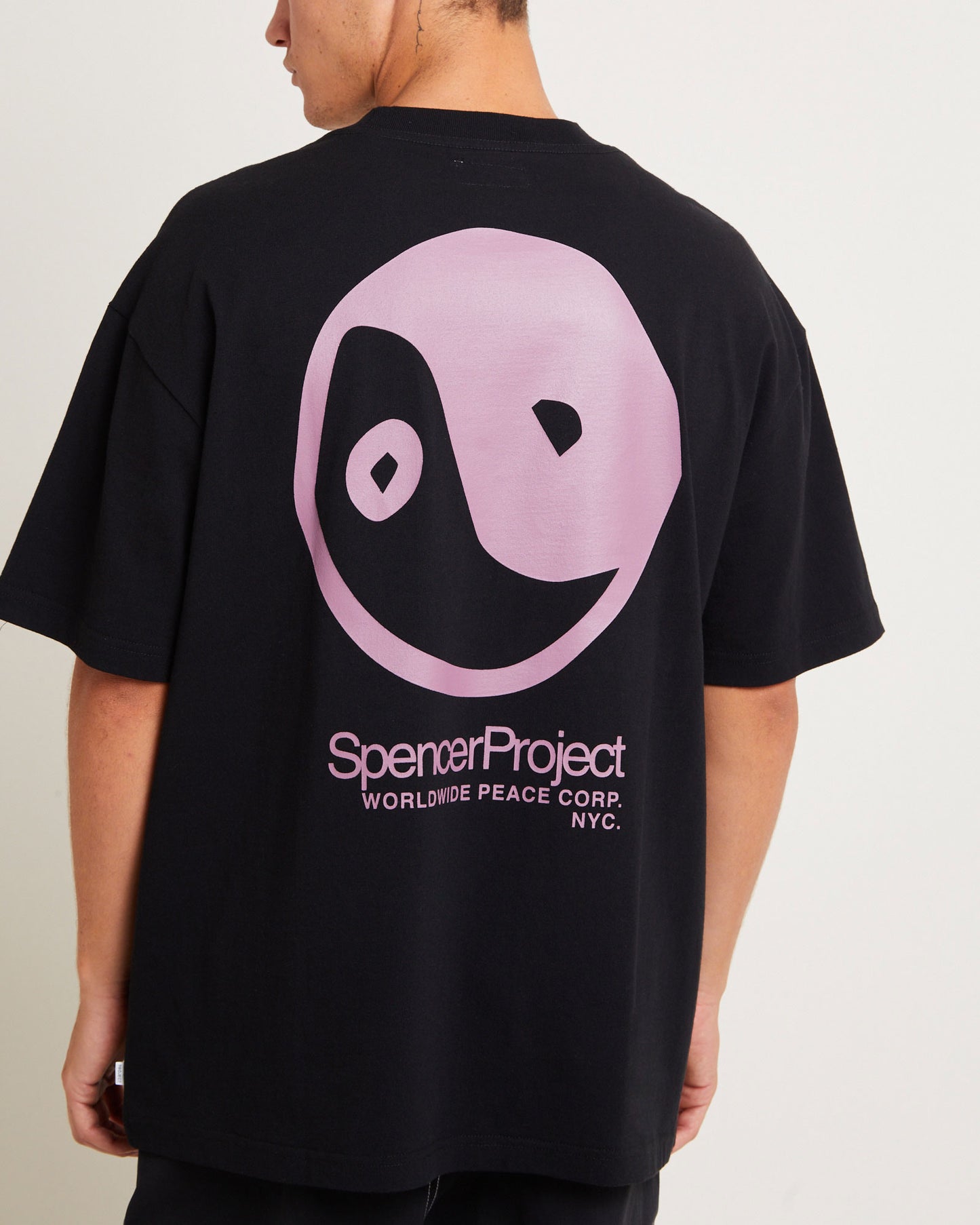 Peace Corp Short Sleeve T-Shirt in Black