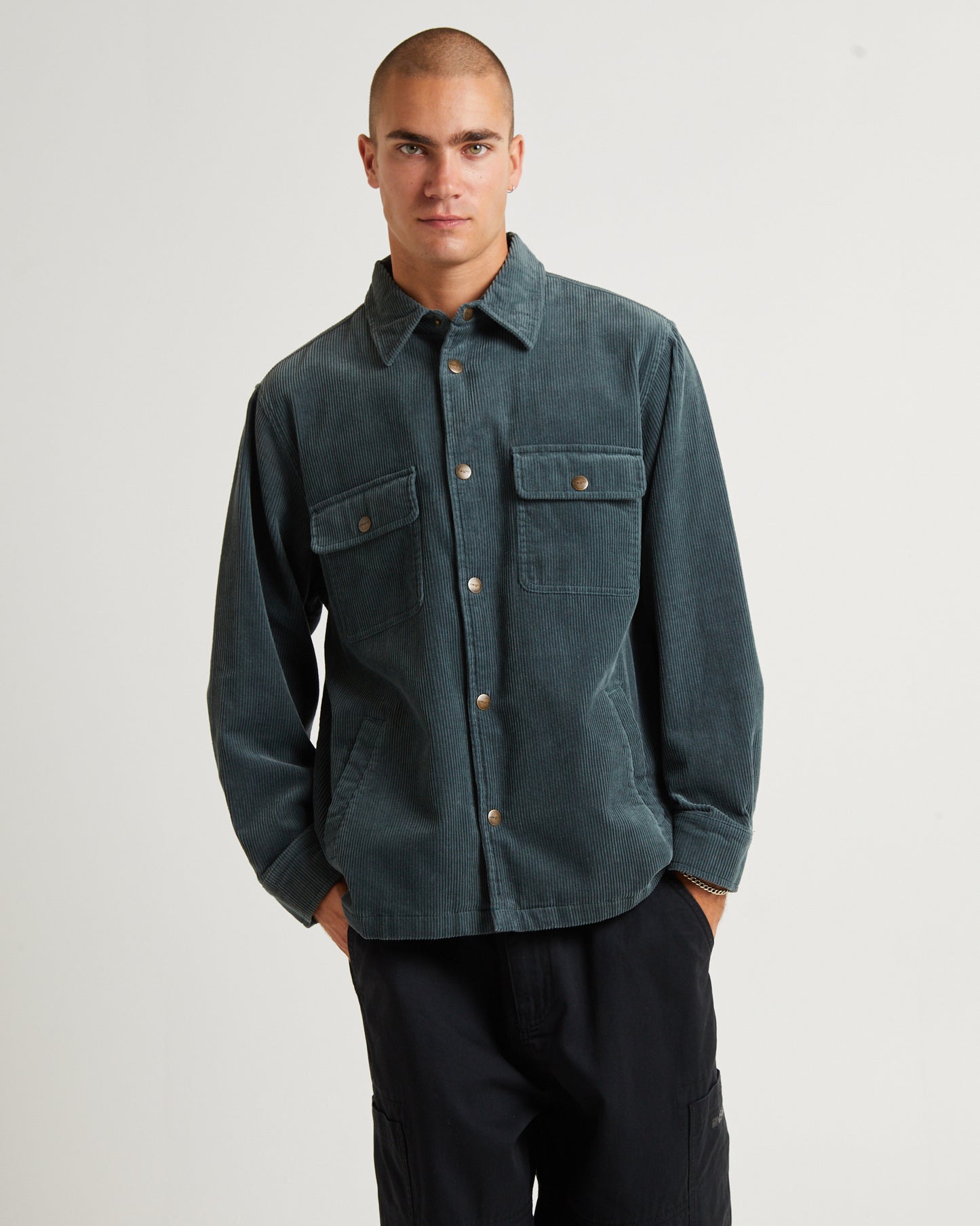 Conditions Cord Long Sleeve Overshirt