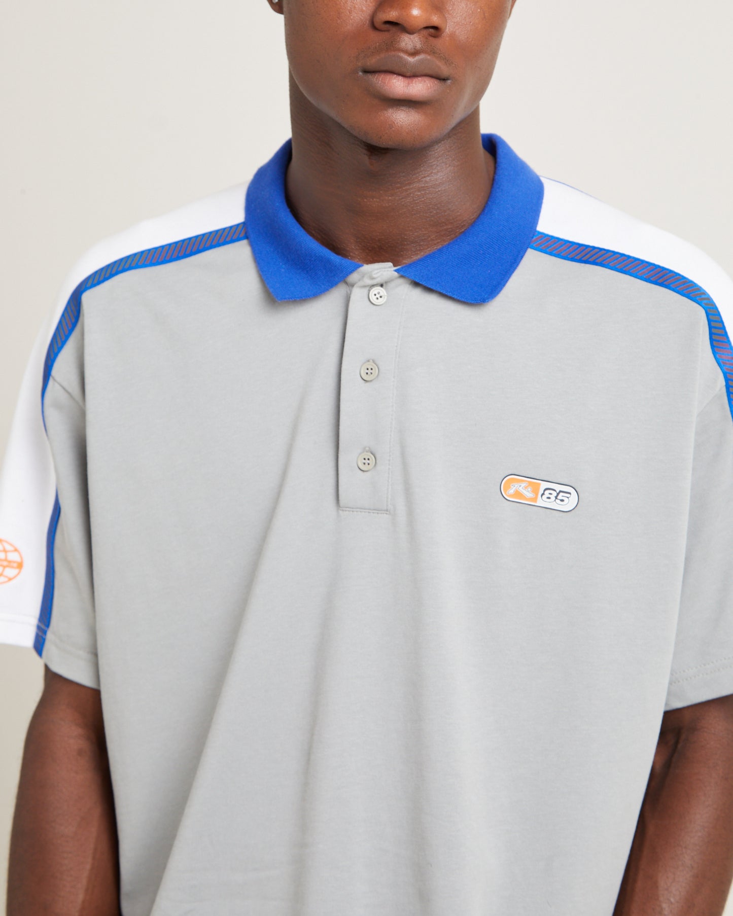 Oxecutioner Short Sleeve Polo Shirt Oyster Grey