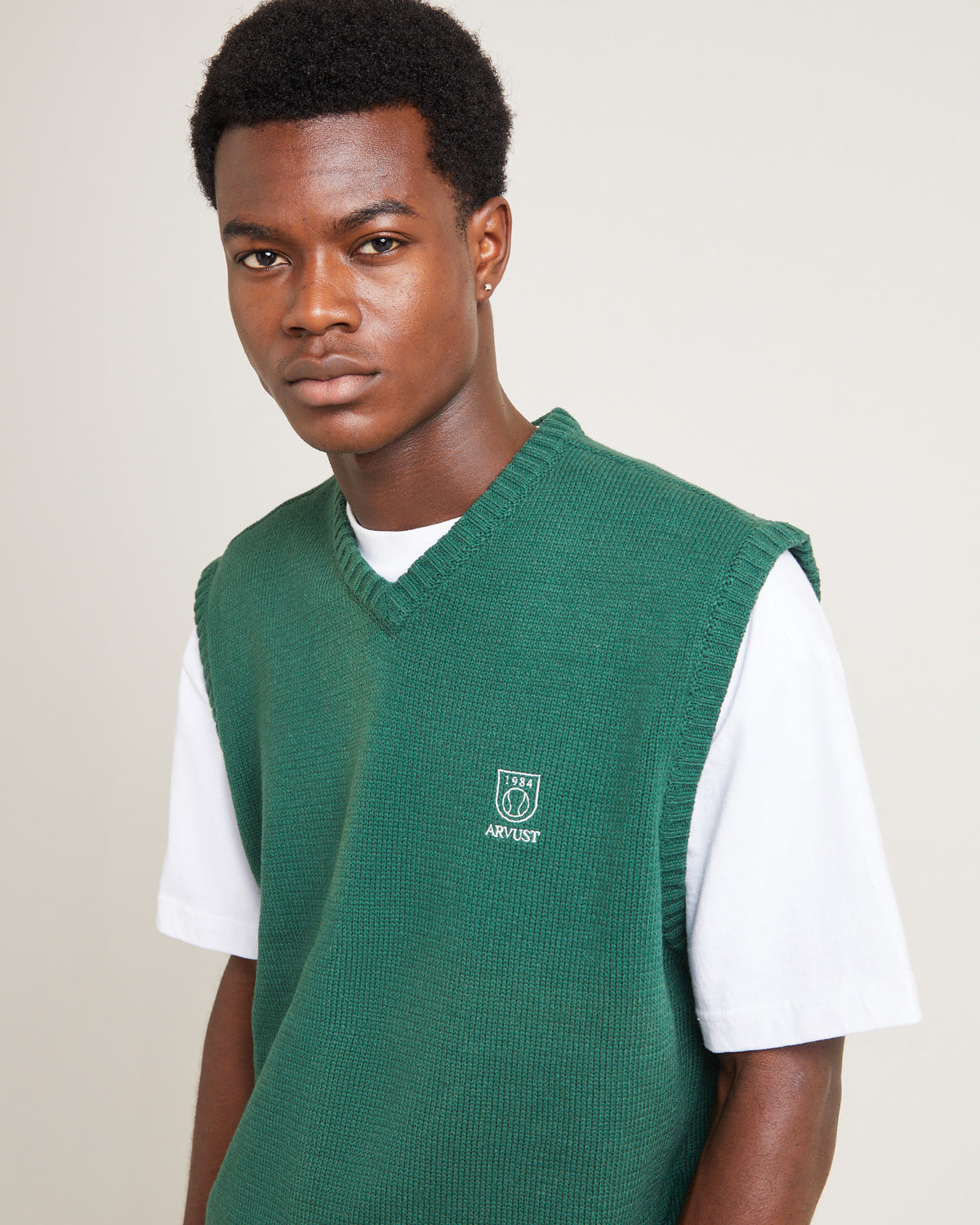 Service Knit Vest Green GREEN