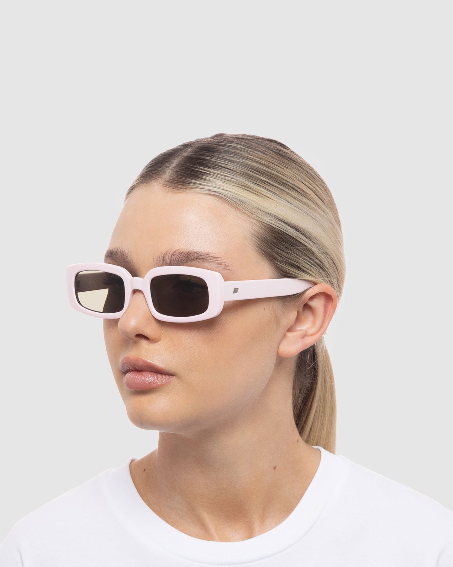 Dynamite Sunglasses in Pink Salt/Khaki Mono