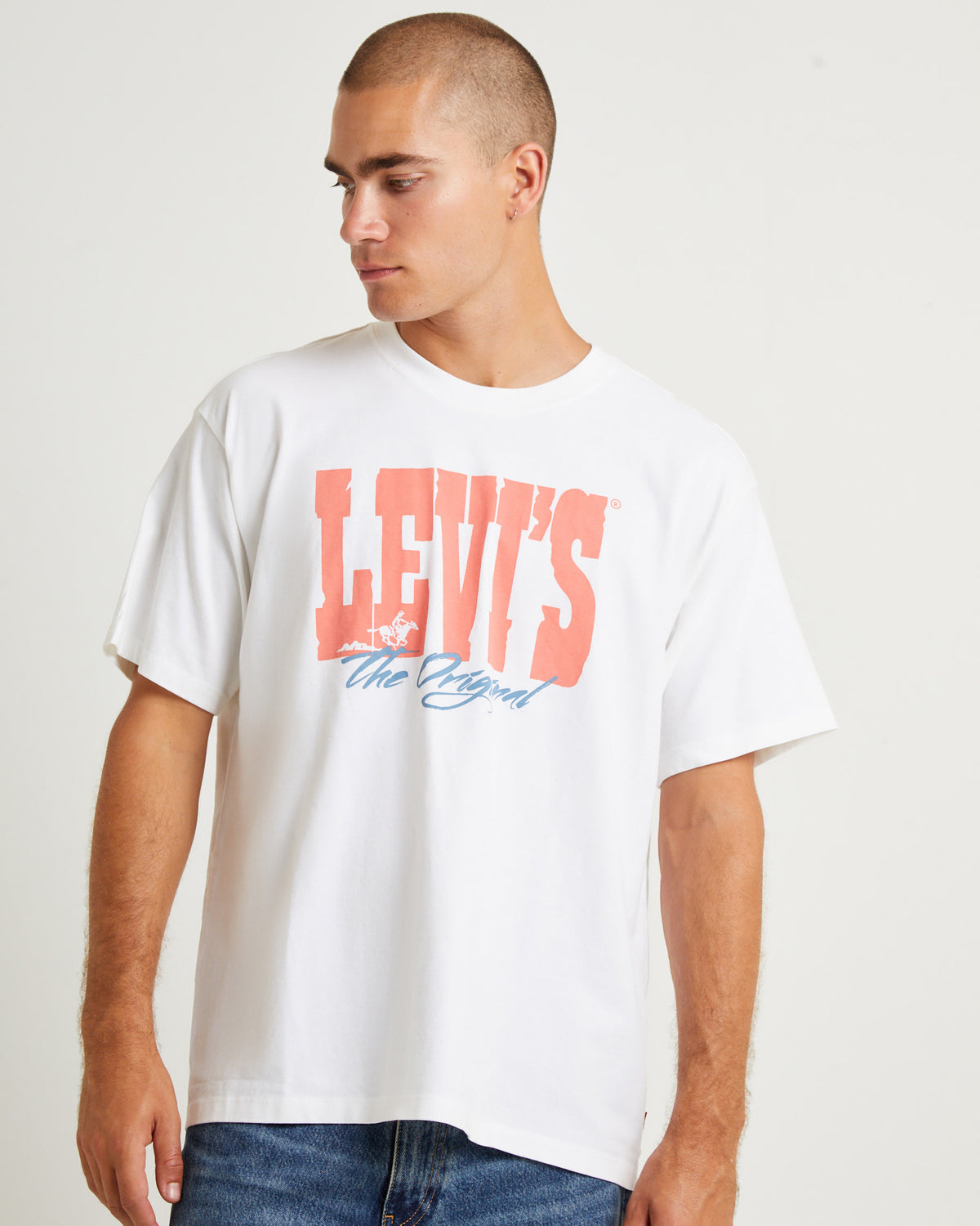 Vintage Fit Graphic T-Shirt White LEVI ARCHIVAL WHITE