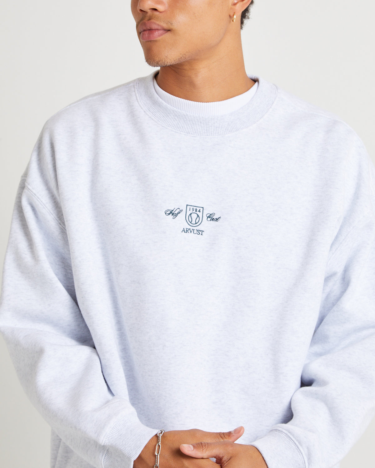 Service Crew Neck Jumper FROST MARLE