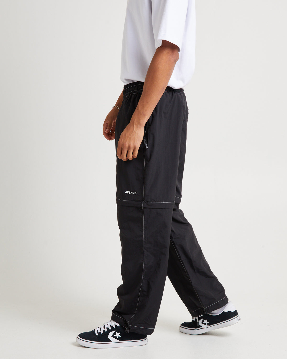 Valley Recycled Zip Off Spray Pants Black BLACK