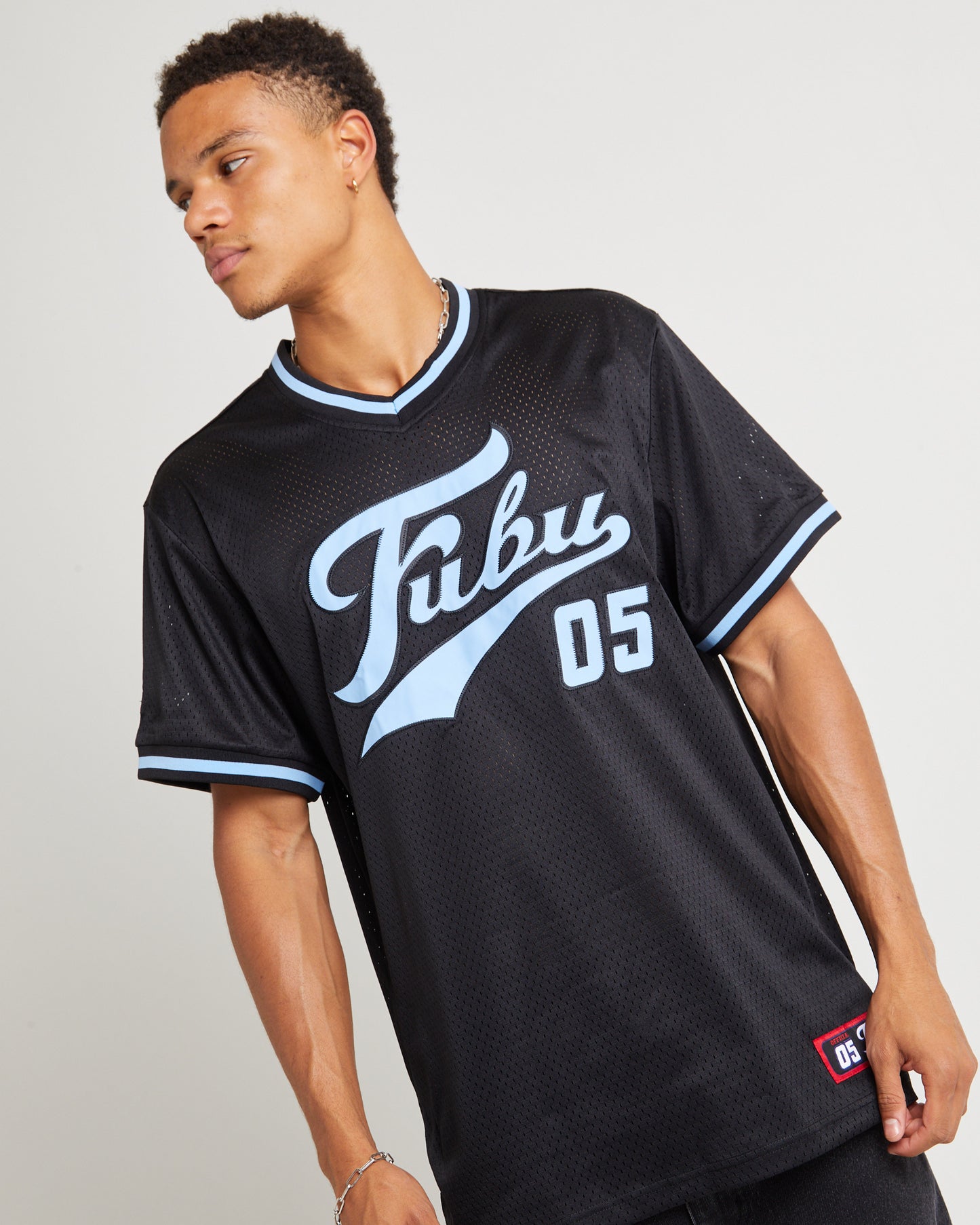Varsity Mesh Short Sleeve T-Shirt Navy