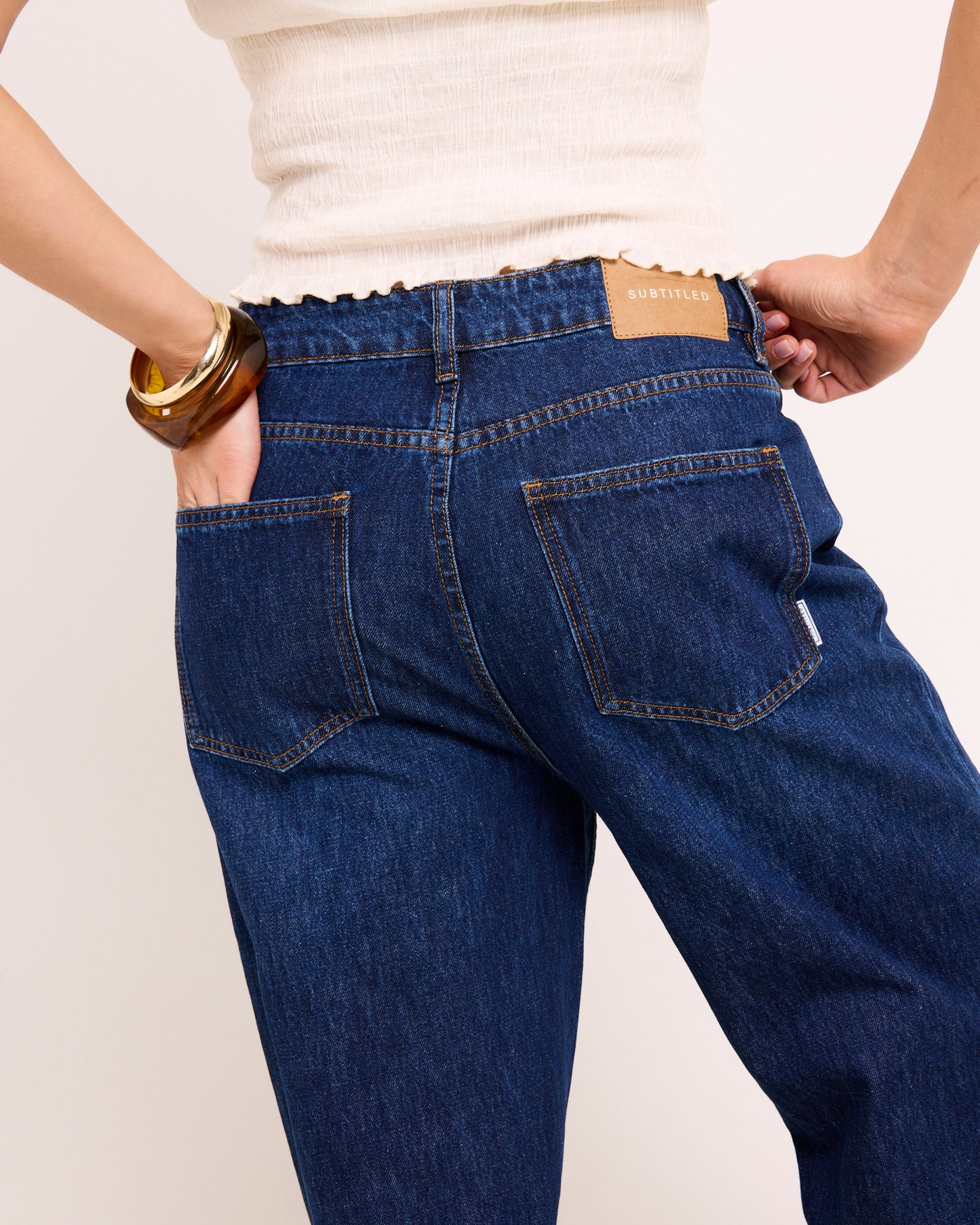 Alexa Mid Rise Relaxed Denim Jeans