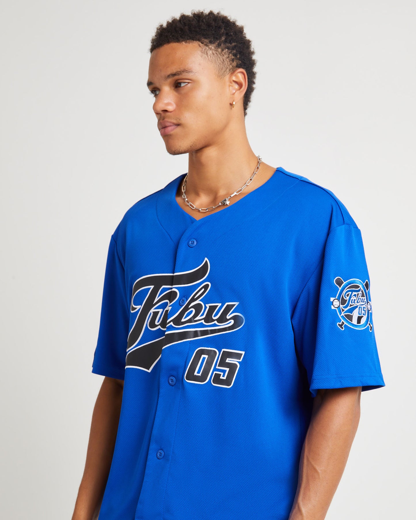 Varsity Baseball Jersey Blue
