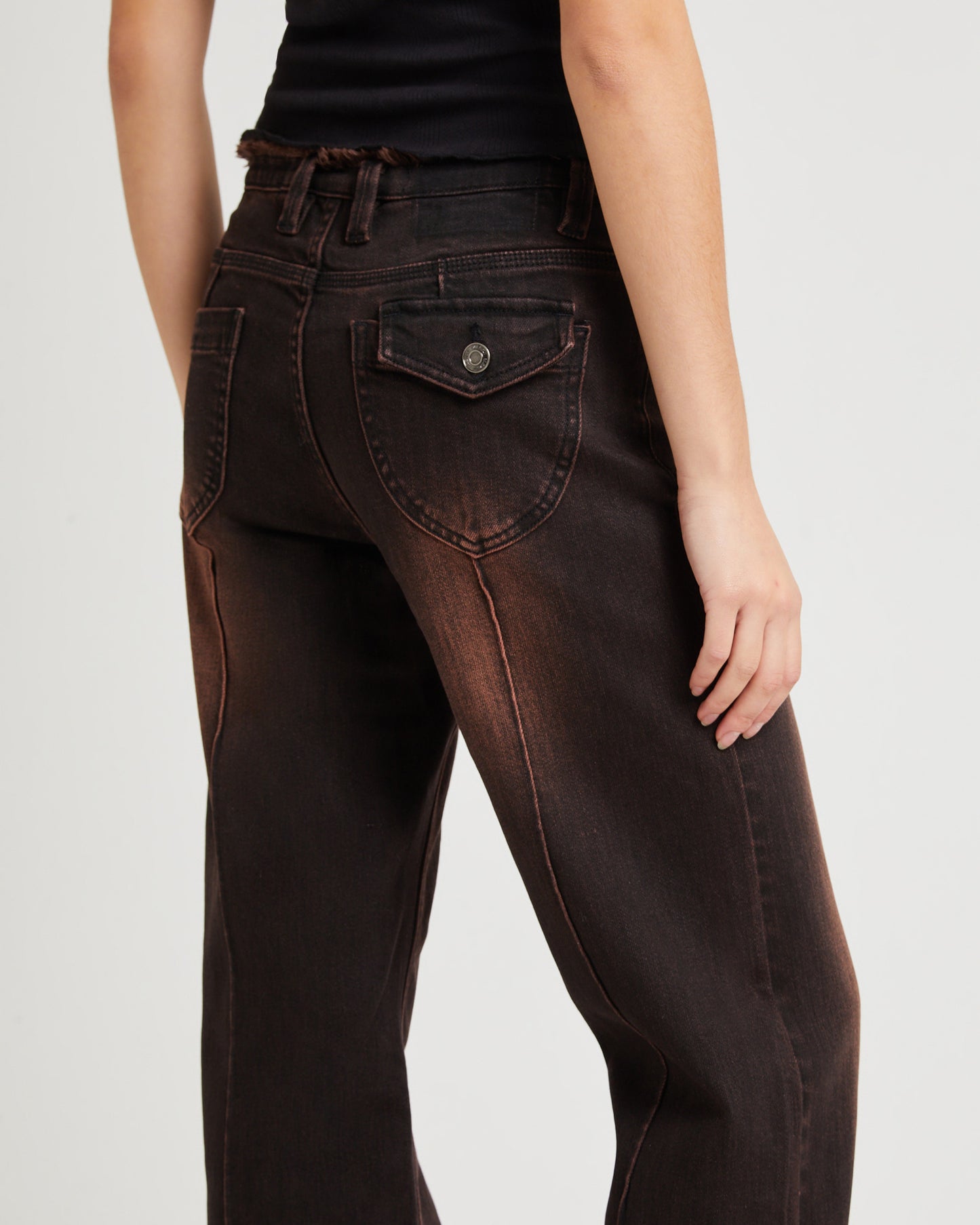 Bambi Fray Low Rise Jeans
