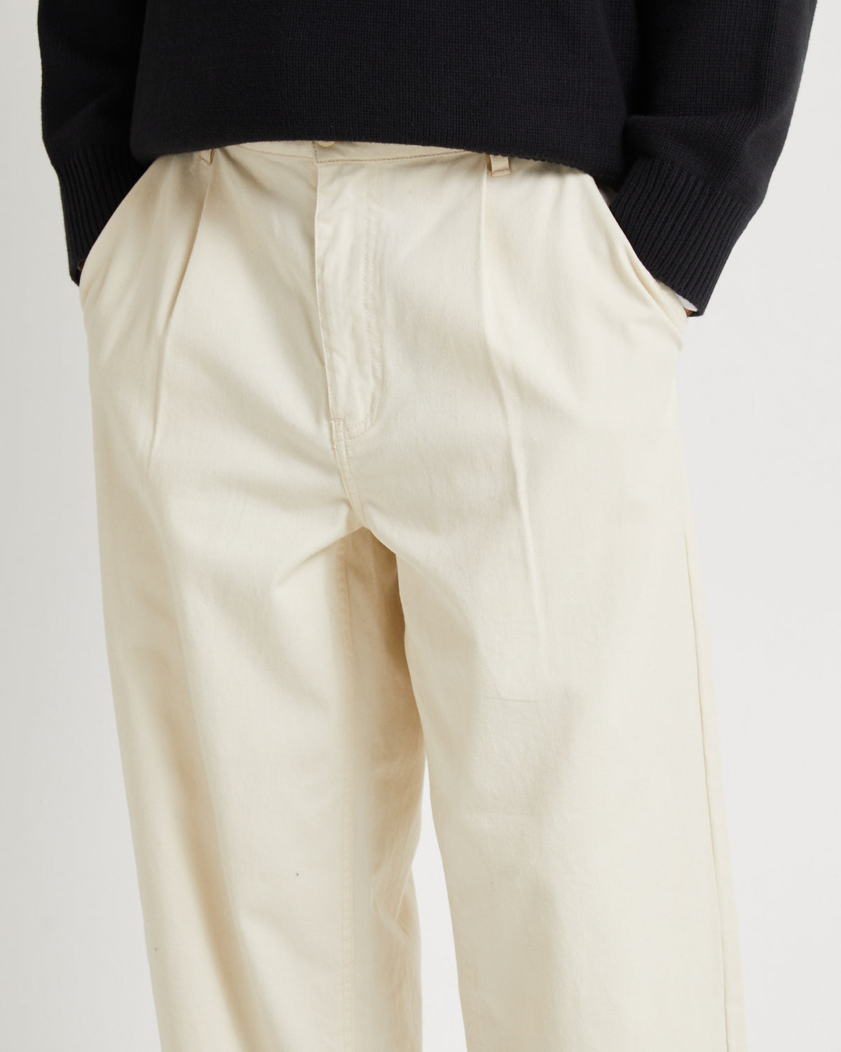 Fuller Pleated Chino Pants NATURAL