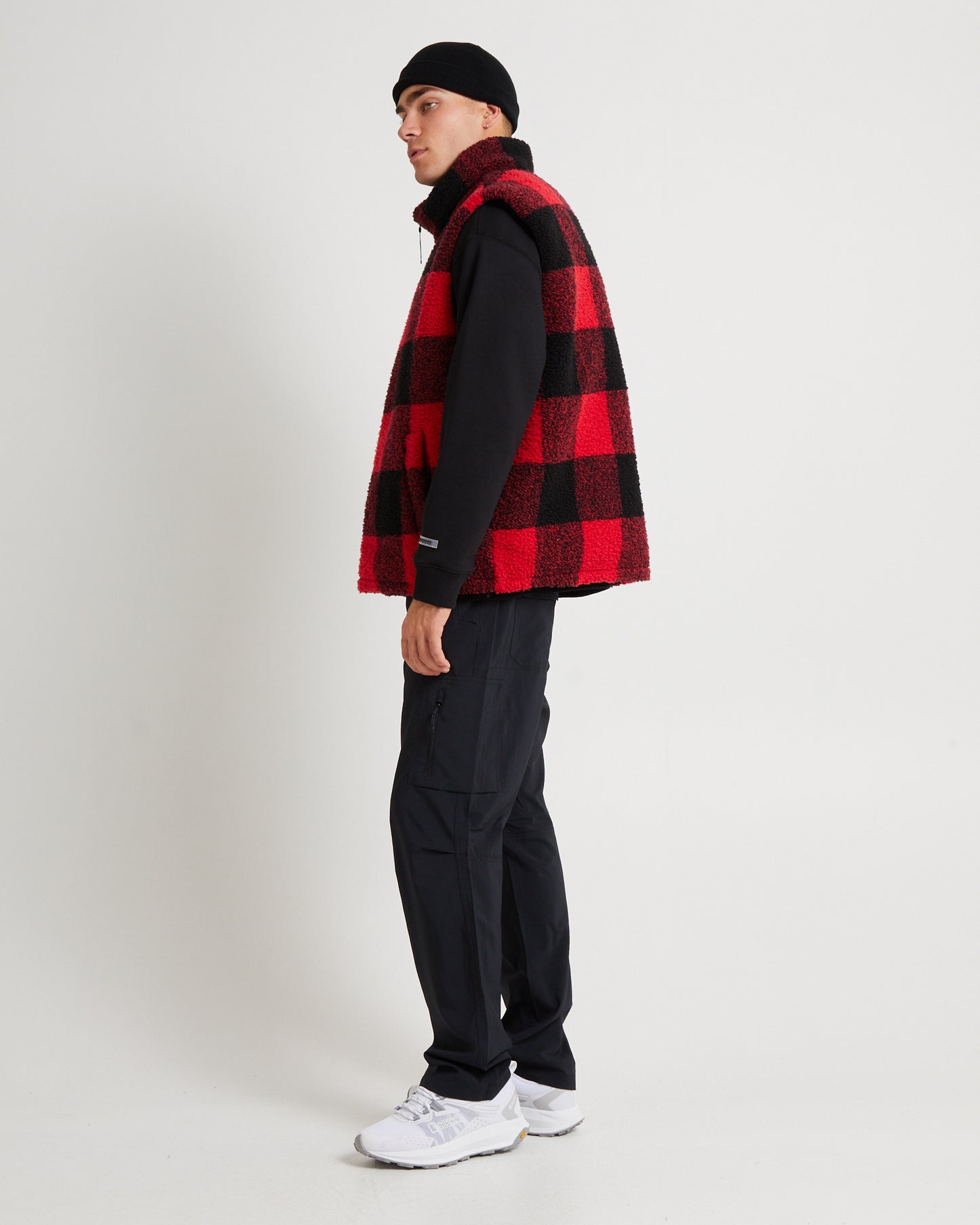 Jessener Insulated Reversible Fleece Vest Red