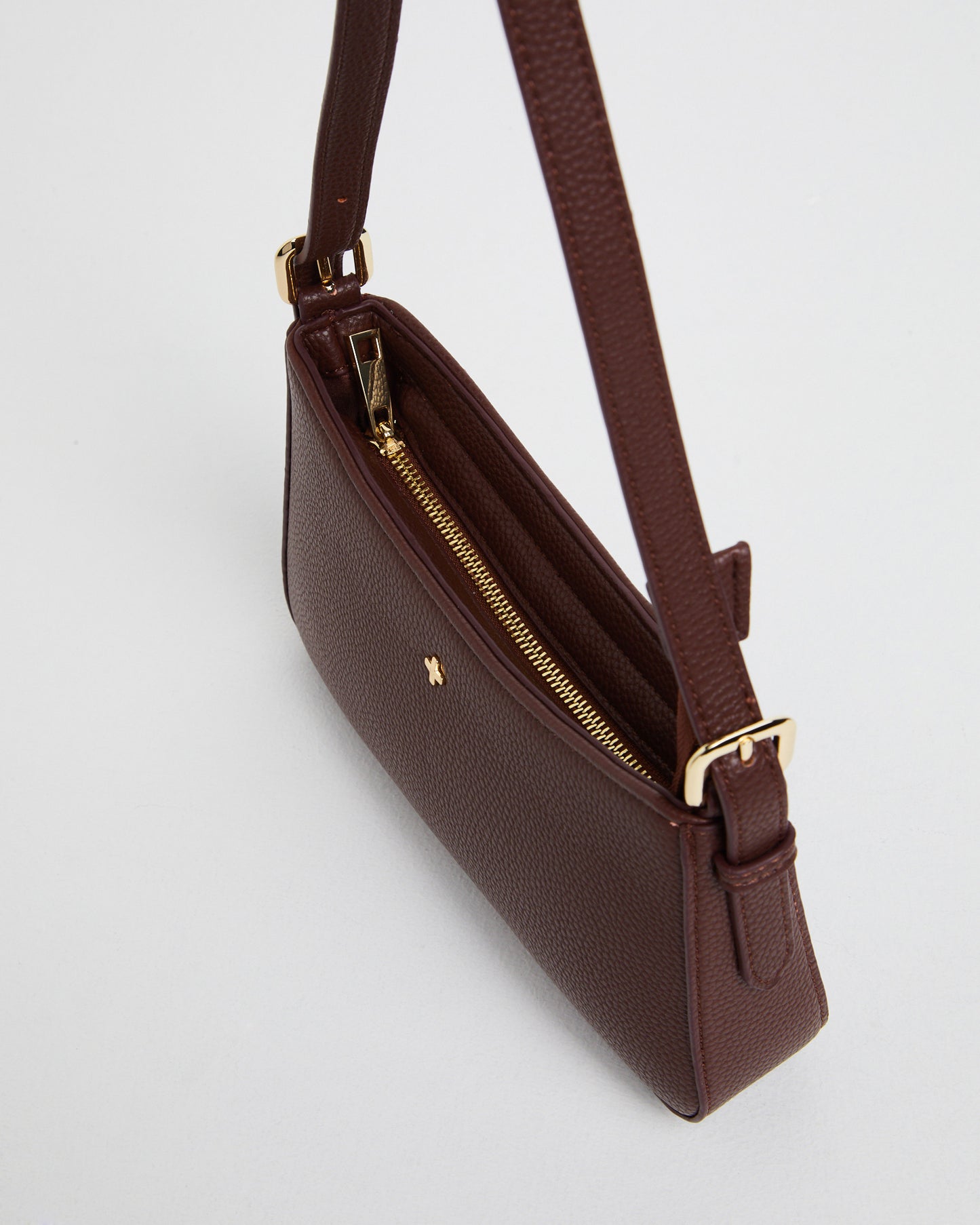 Lilu Bag Choc Pebble/Gold