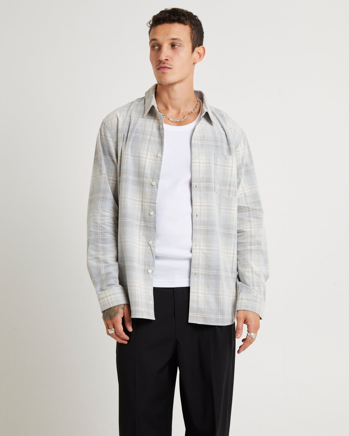 Grover Check Cord Ls Shirt MULTI