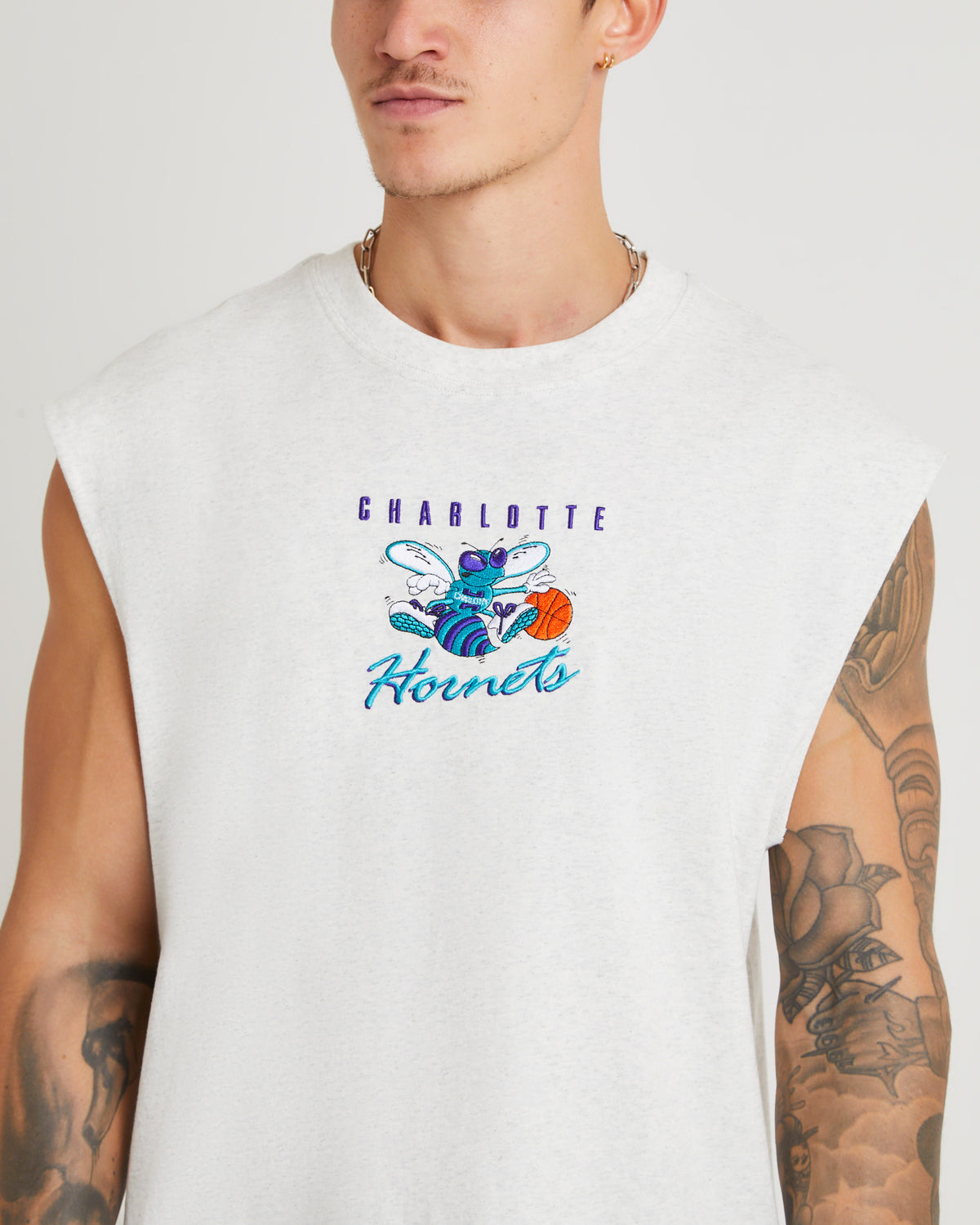 Tri Logo Muscle Hornets GREY