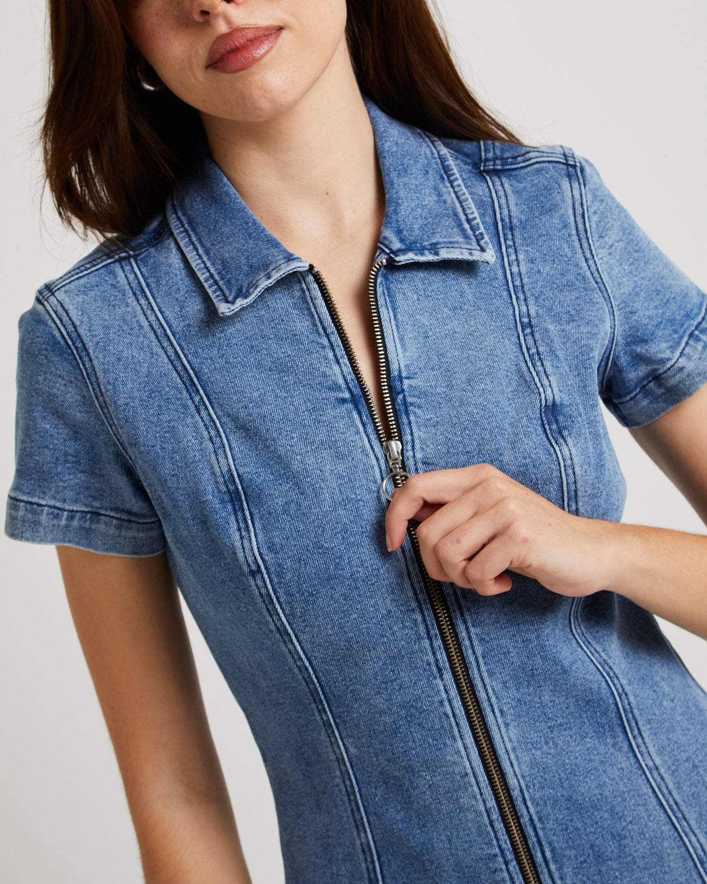 Peta Denim Mini Dress