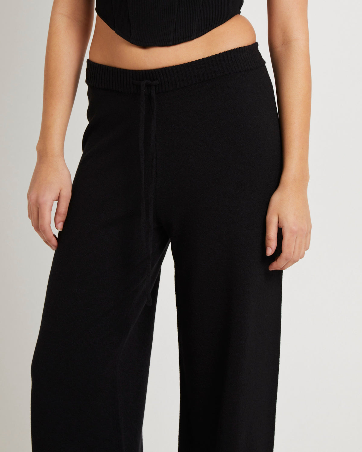 Libby Knit Relaxed Pant BLACK