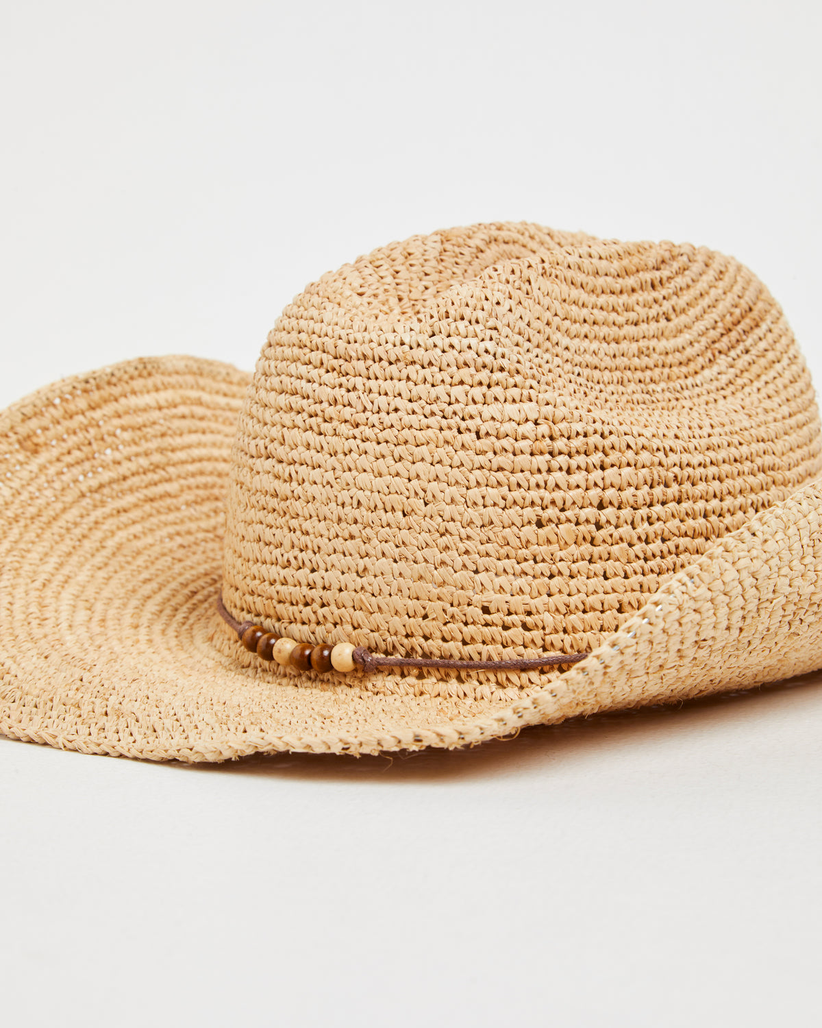 Beach Side Rafia Cowboy Hat NATURAL