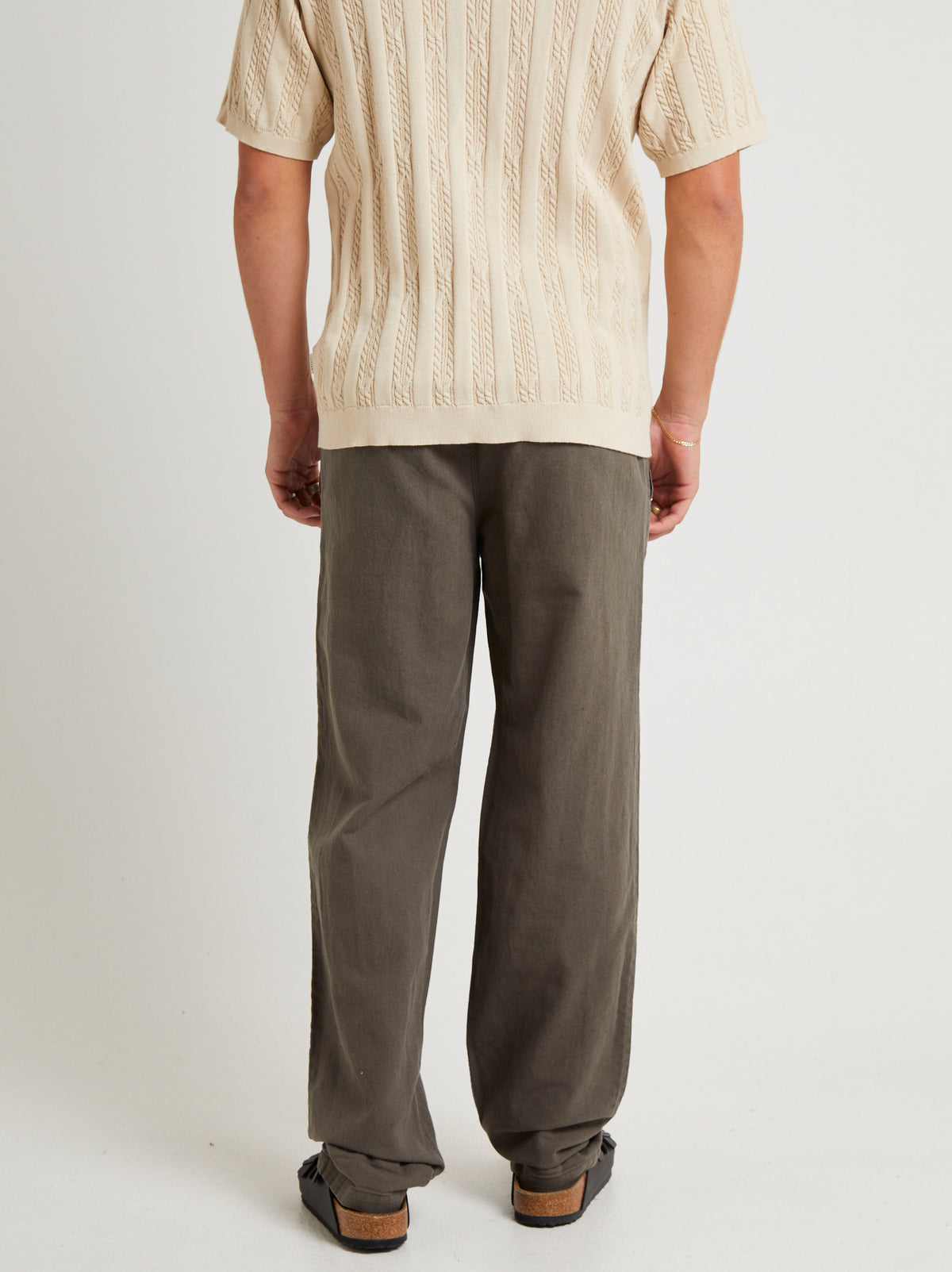 Common Linen Pants OLIVE