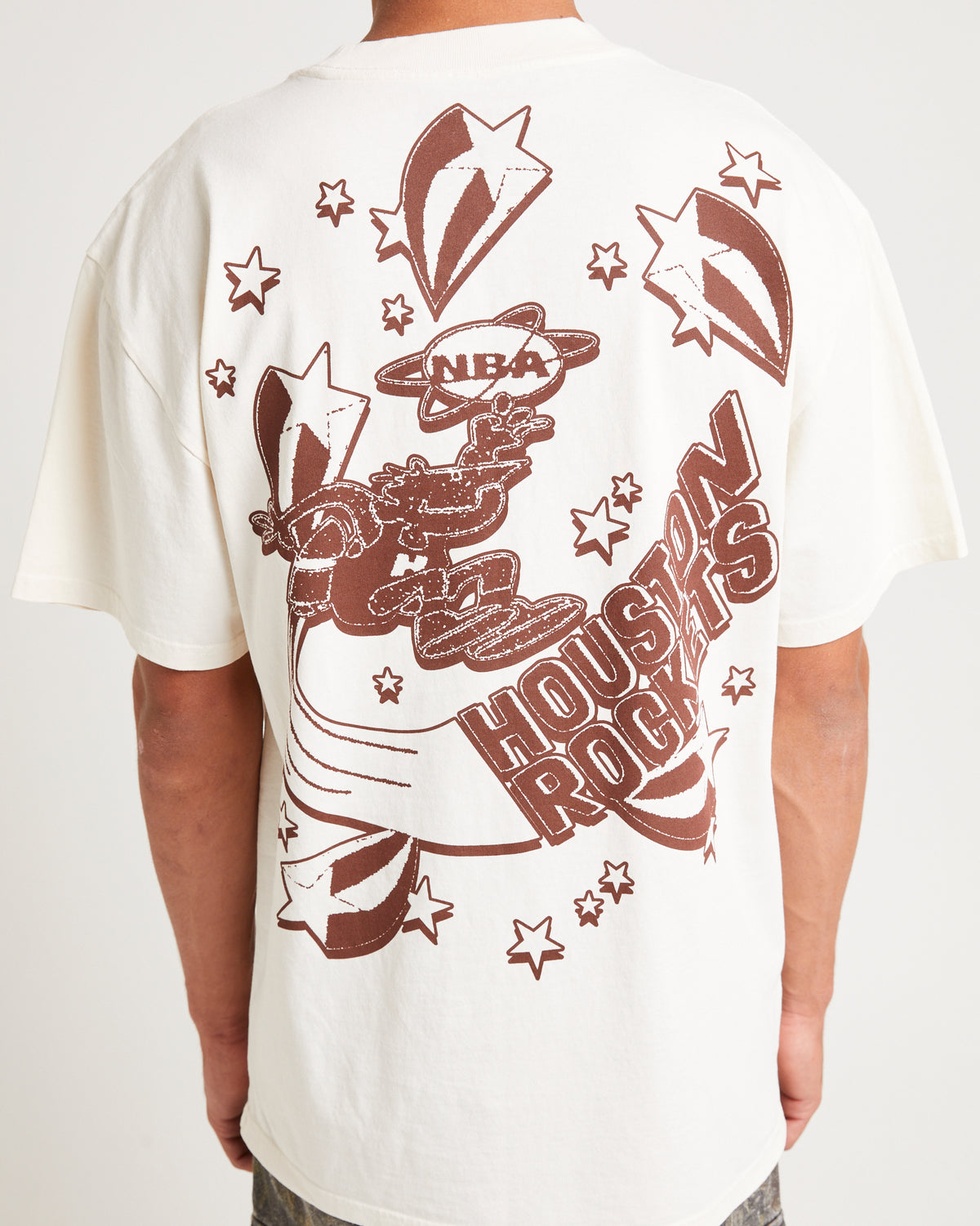 Houston Rockets Space Age T-Shirt ECRU