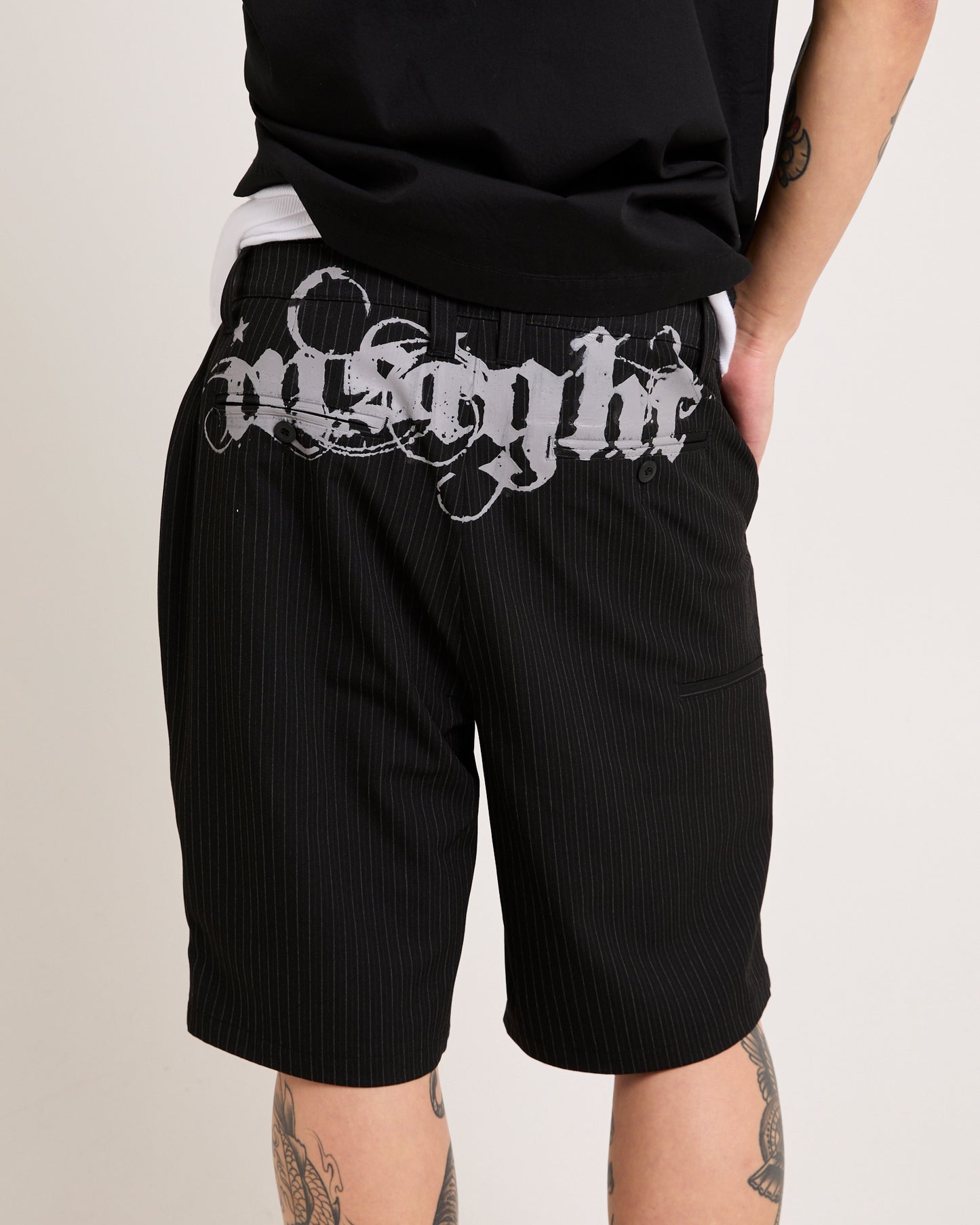 Essence Pinstripe Shorts