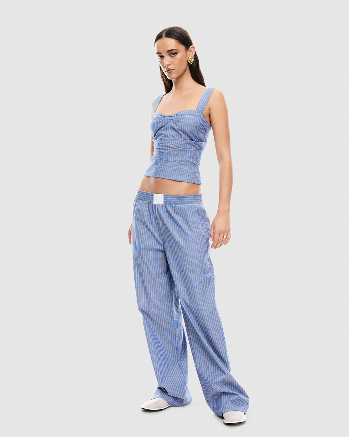 Cobain Pants NAVY STRIPE