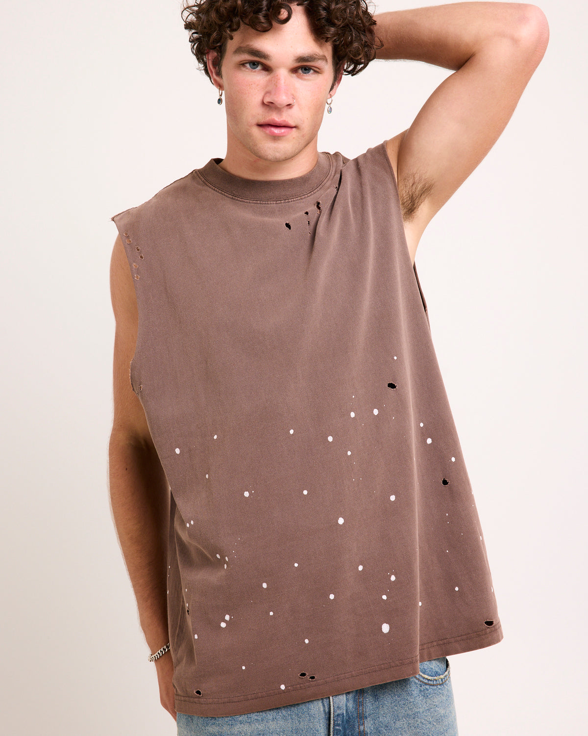 Trashed Tank VINTAGE BROWN