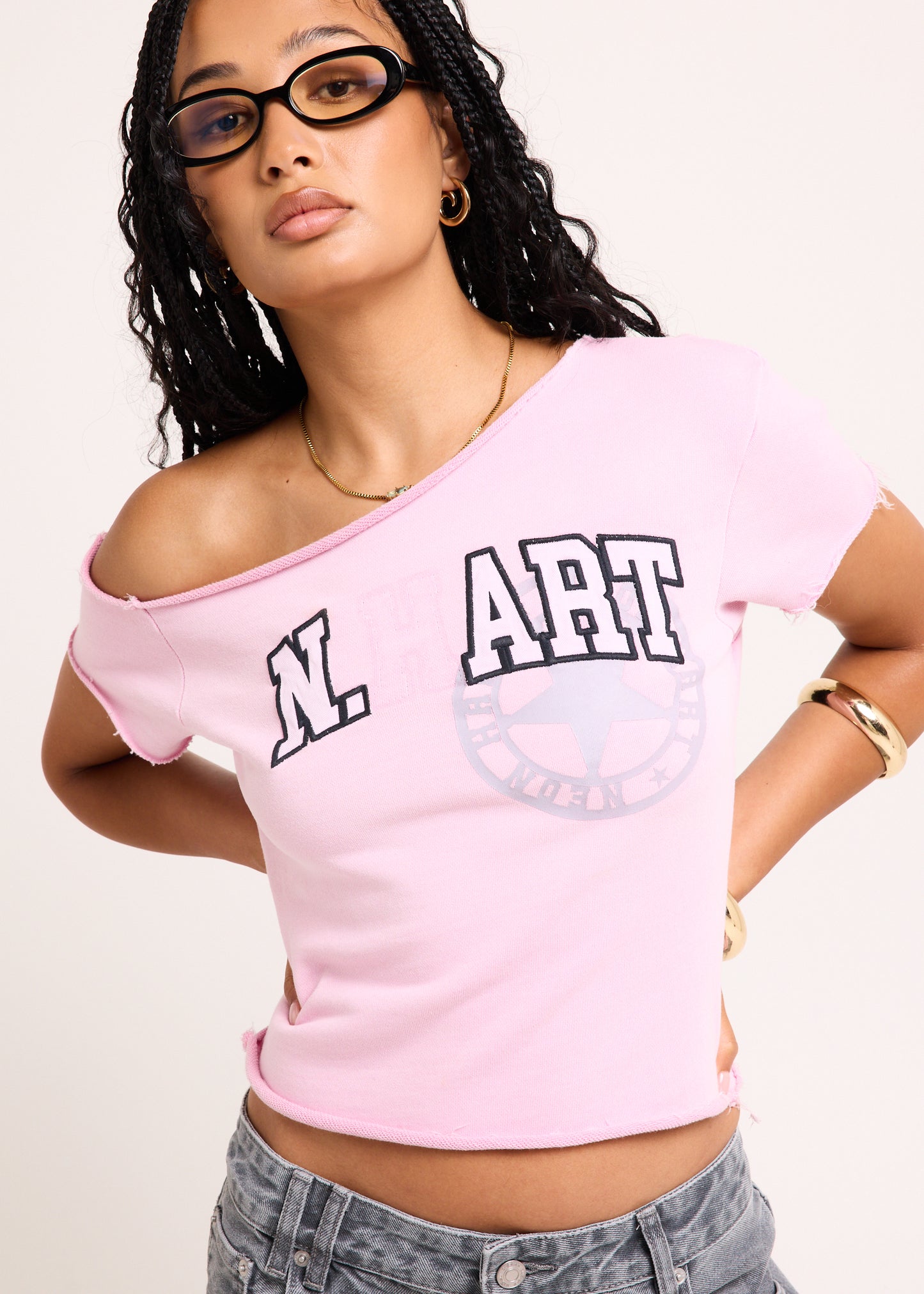 College One Shoulder Top