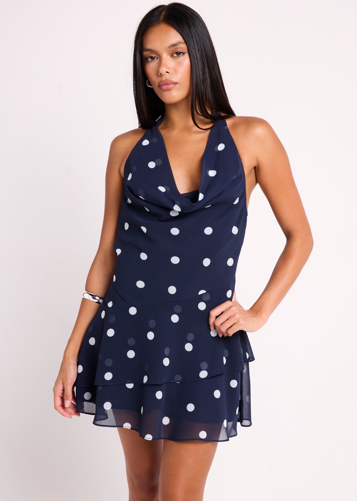 Ophelia Polka Mini Dress