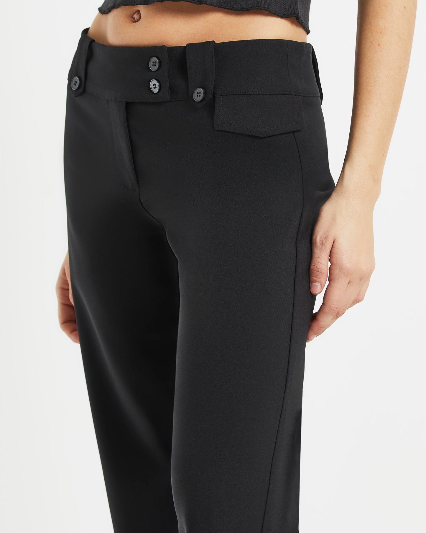 Jaylee Low Rise Seam Front Pants
