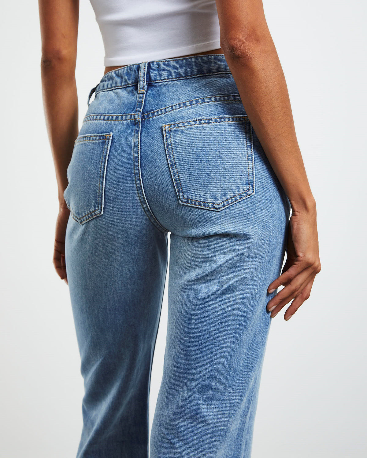 Marley Low Rise Straight Leg Jeans 90's Blue BLUE