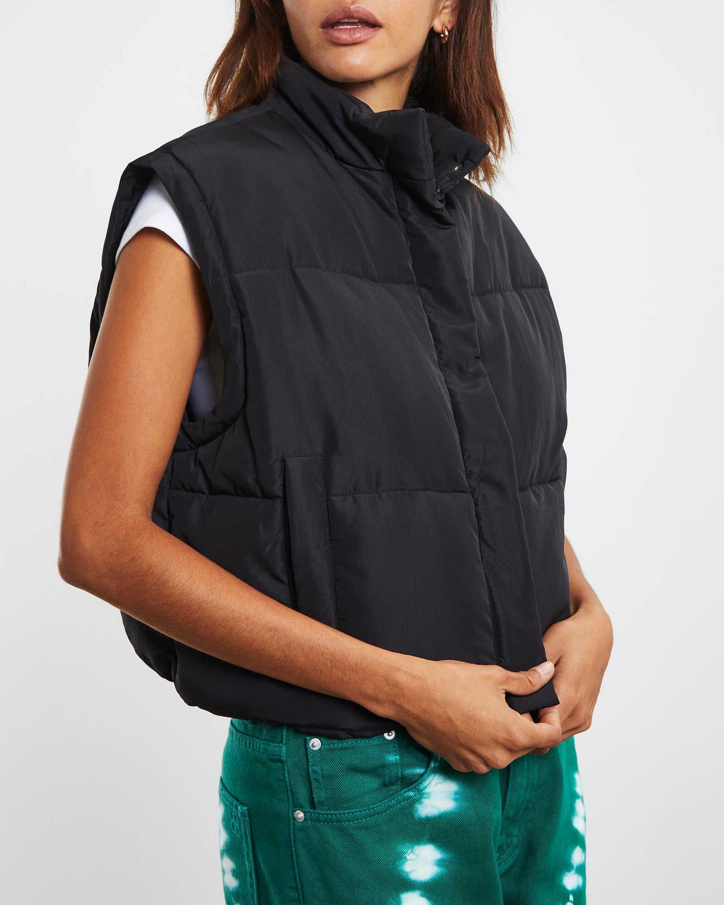 Casey Cropped Puffer Vest
