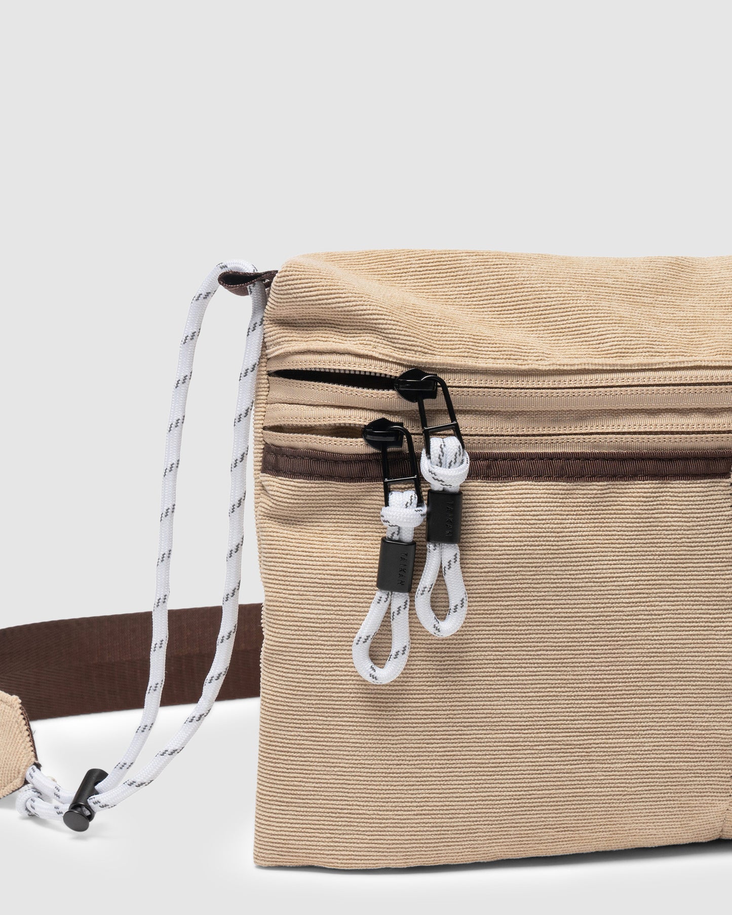 Sacoche Crossbody Corduroy Large Bag Tan