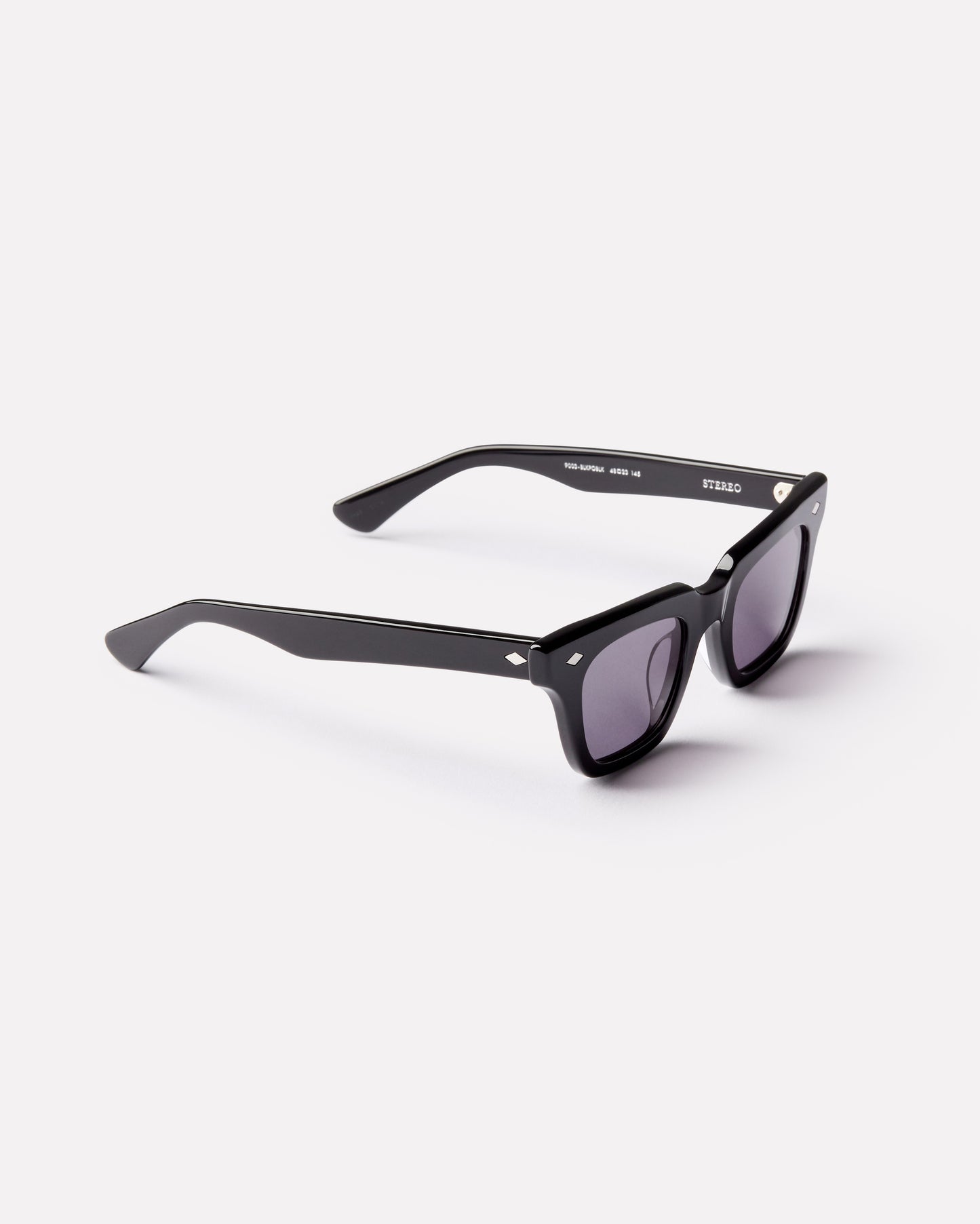 Stereo Sunglasses in Polished Black