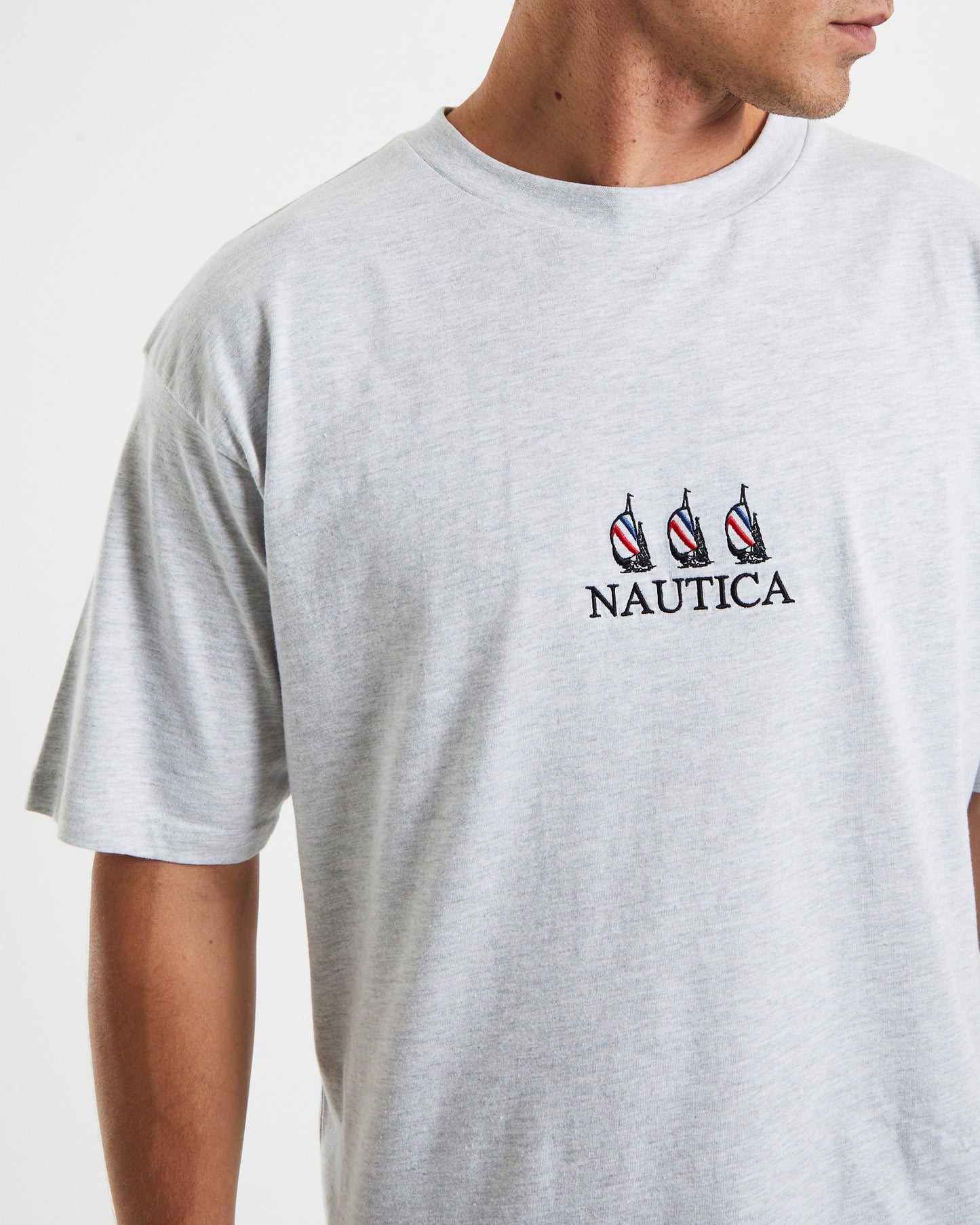 Lando Short Sleeve T-Shirt in Ice Marle Grey