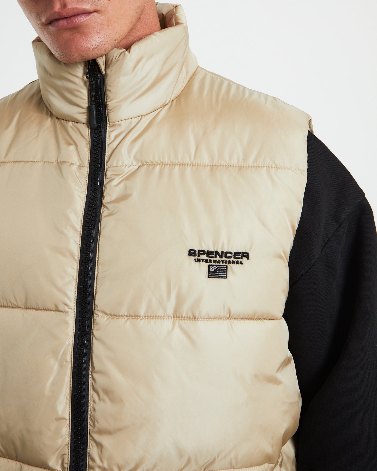 Burnside 90s Puffer Vest Stone