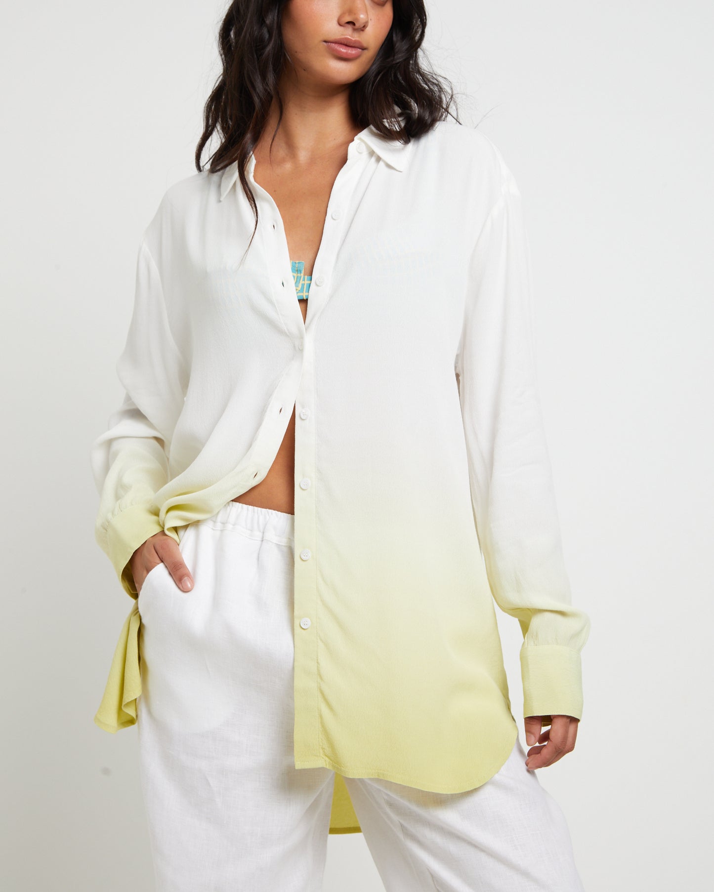 Rochelle Dip Dye Long Sleeve Shirt