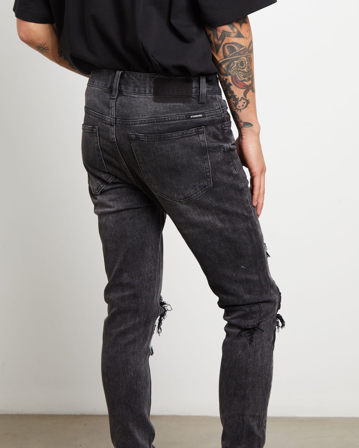 Rifter Skinny Jeans in Washed Out Black