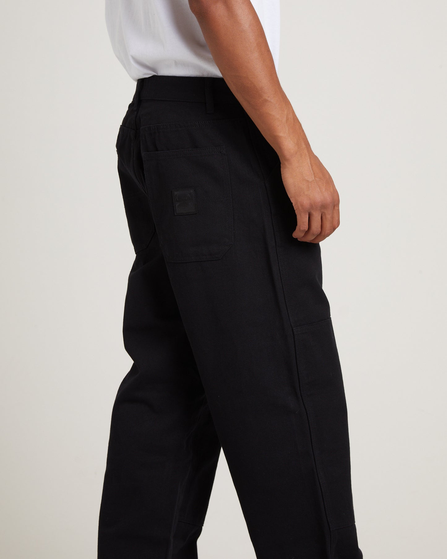 Distend Double Knee Pants in Black
