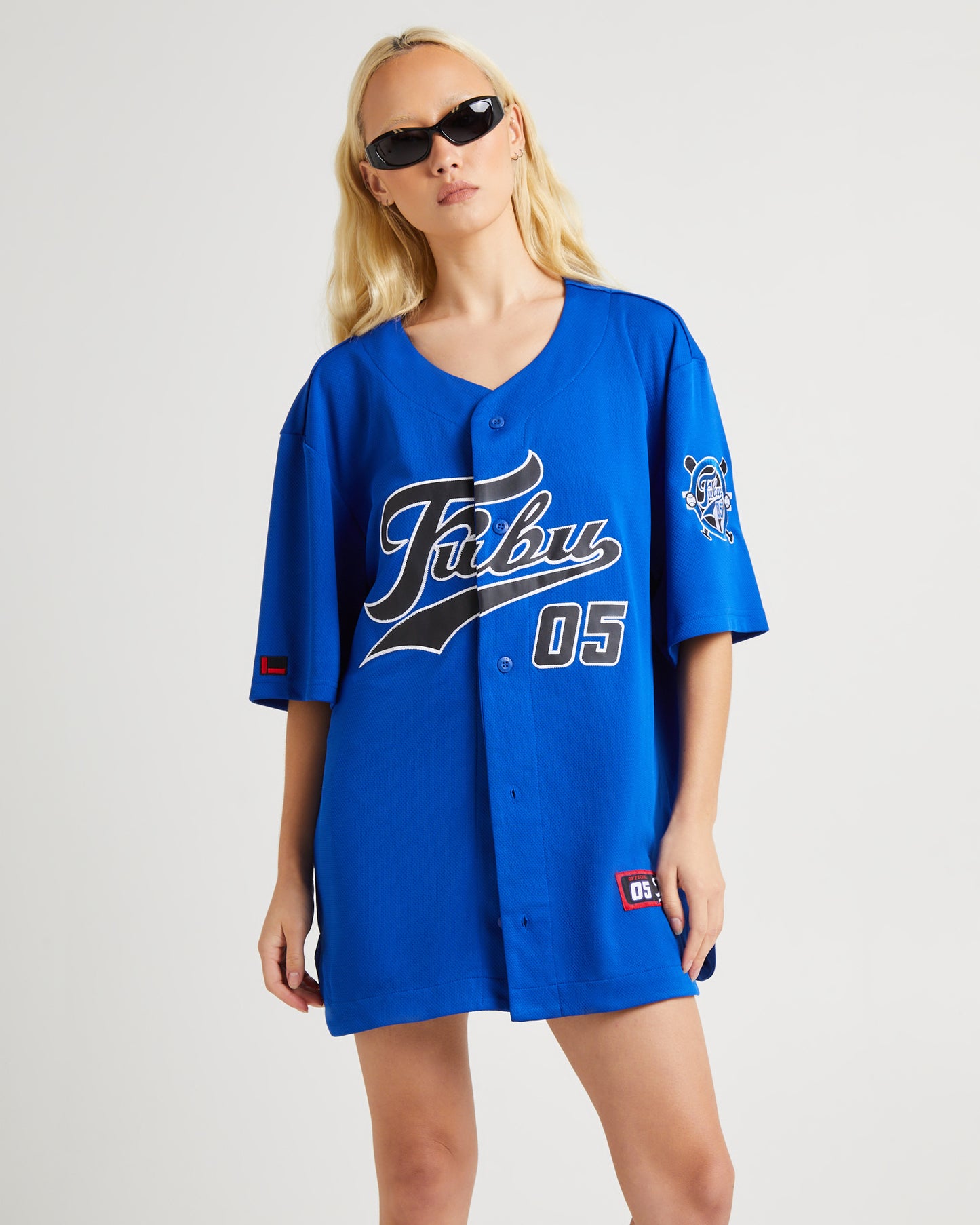 Varsity Baseball Jersey Blue