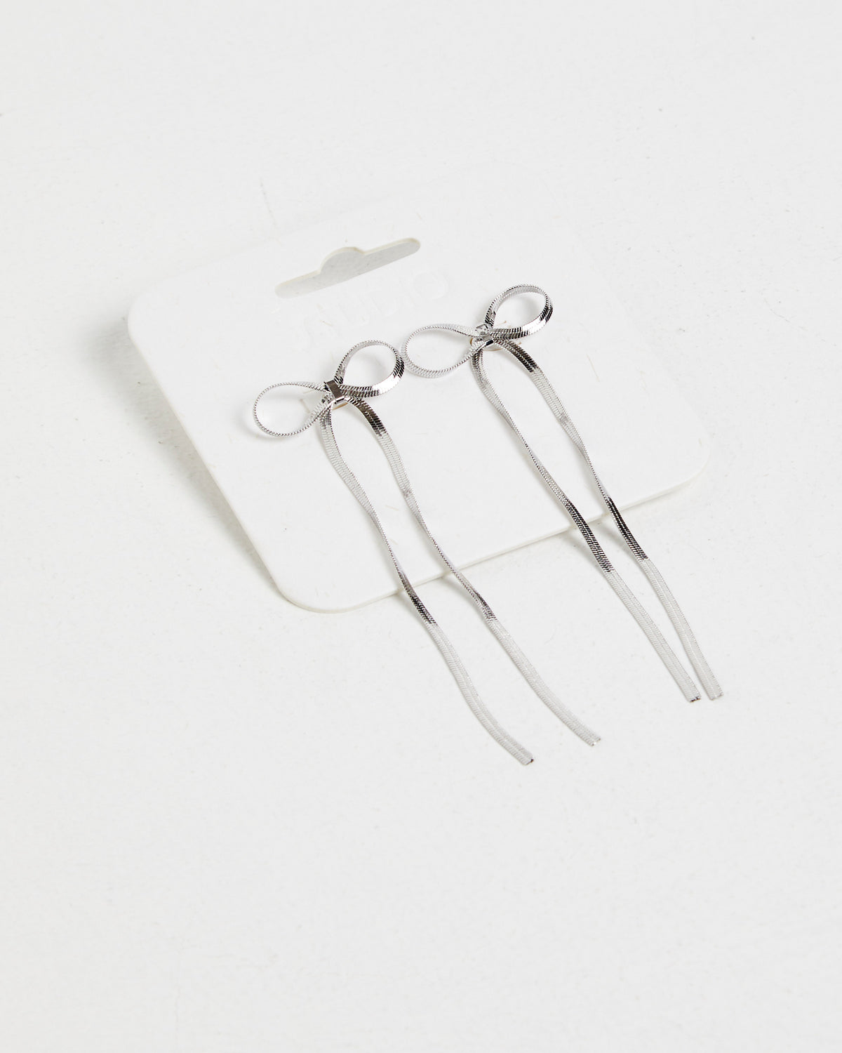 Georgia Bow Earrings SILVER