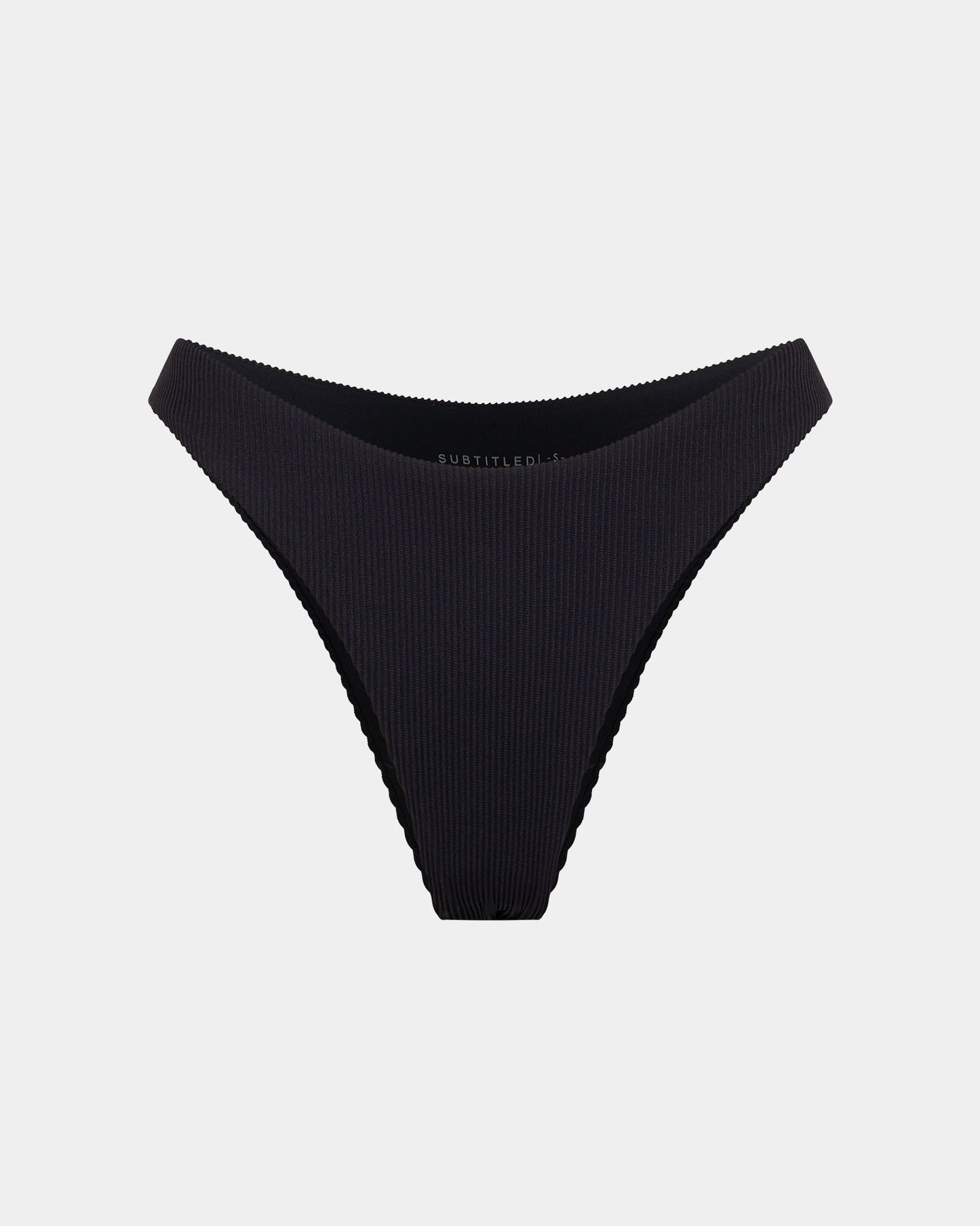 Rib Cheeky Cut Bikini Bottoms