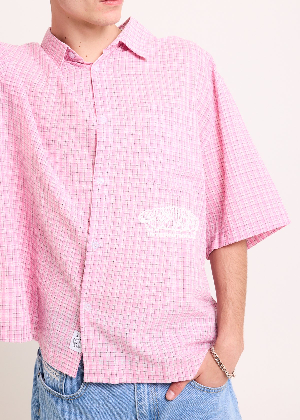 Globe Skate Short Sleeve Shirt PINK