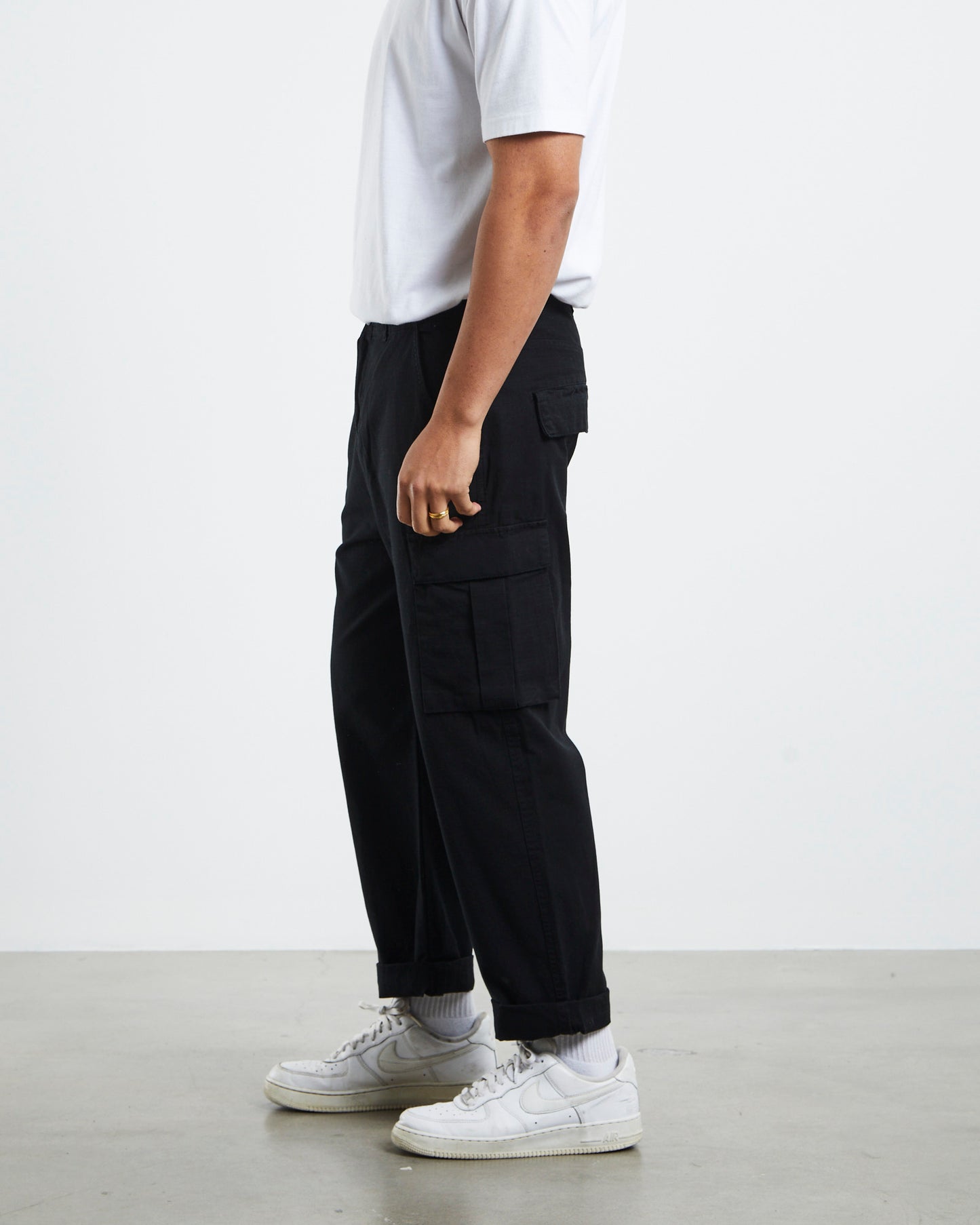 Ripstop Cargo Pants Black