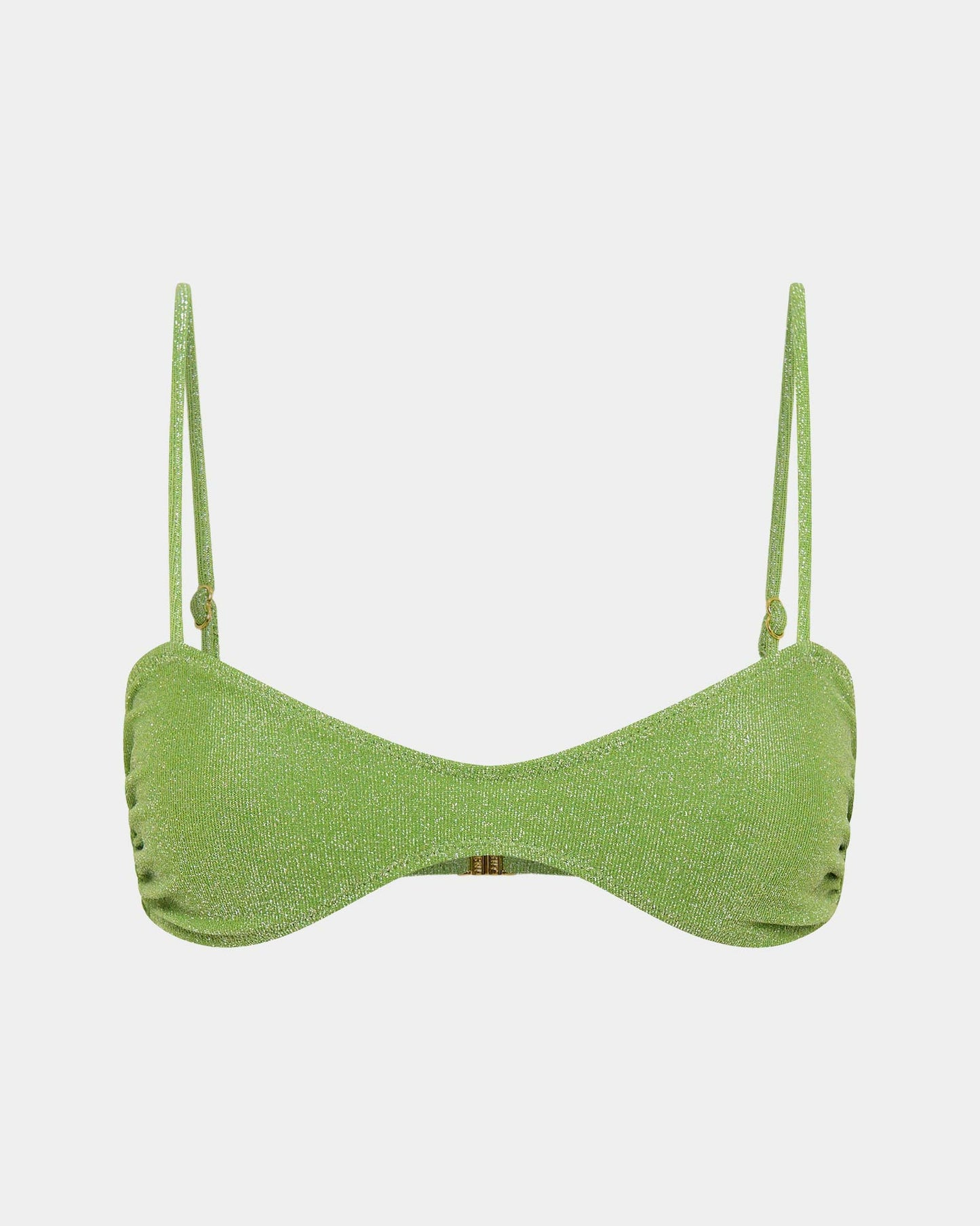 Lurex Curve Crop Bikini Top