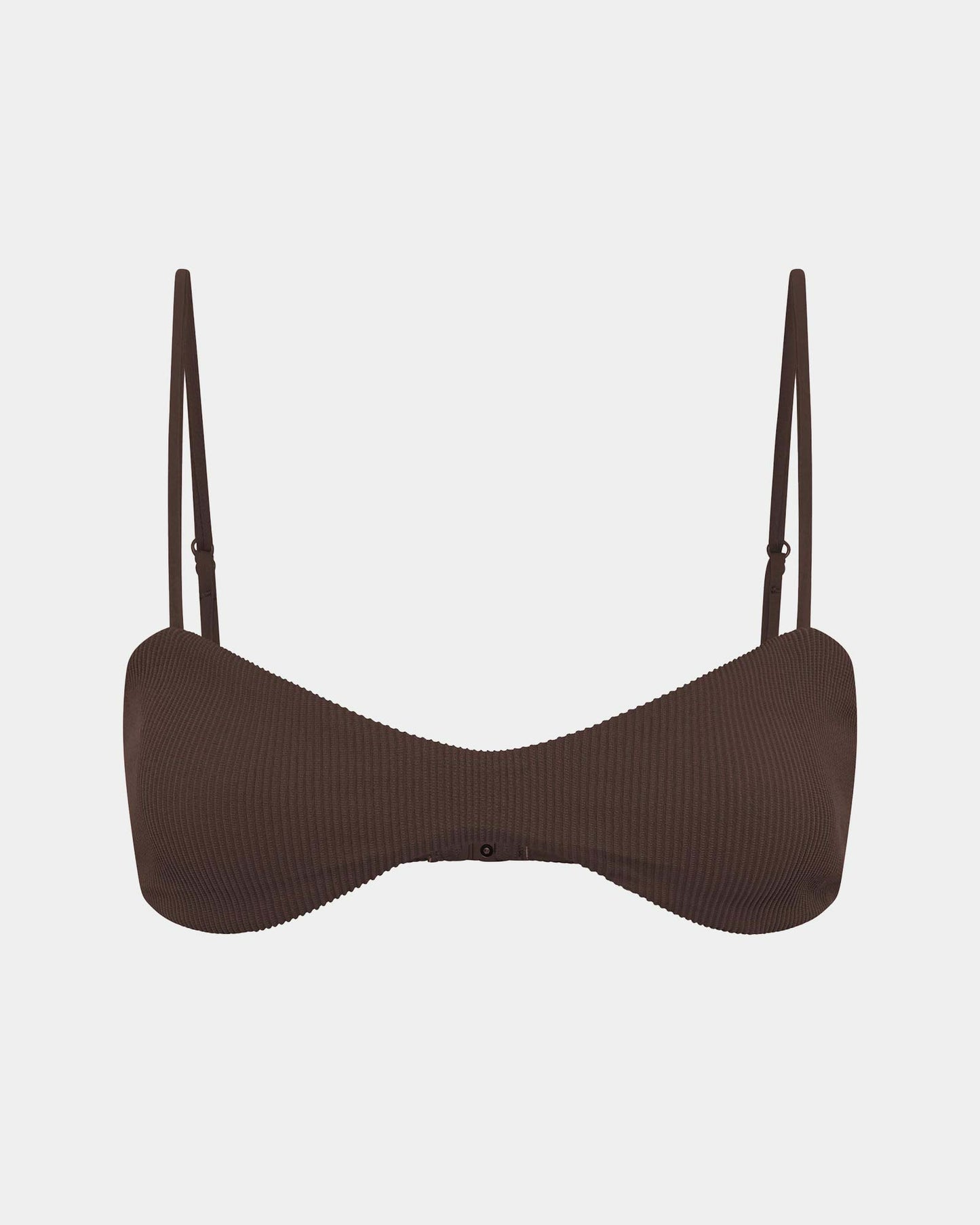 Rib Curve Crop Bikini Top