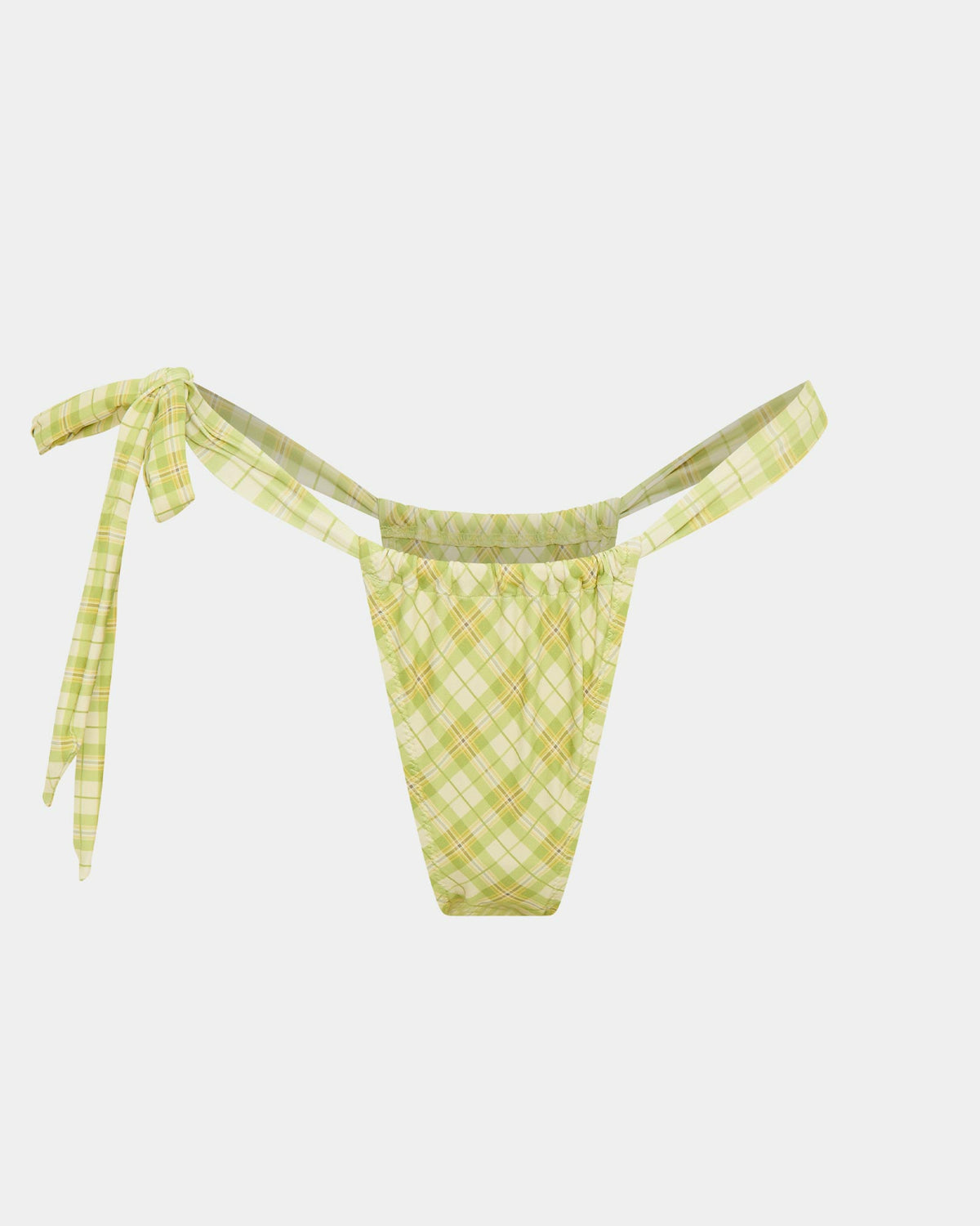 Parka Vintage Check Halter Bikini Set MOSS GREEN
