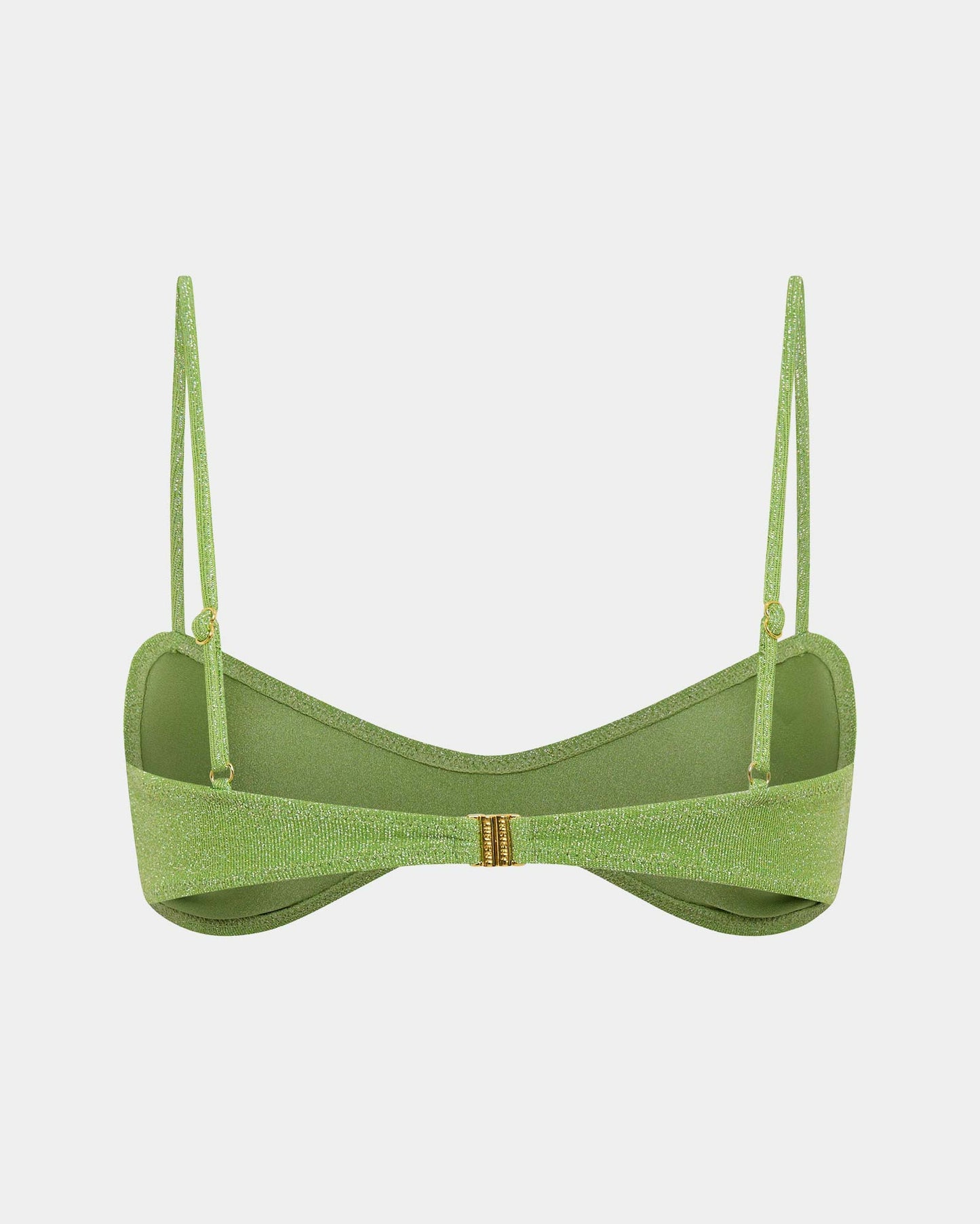 Lurex Curve Crop Bikini Top